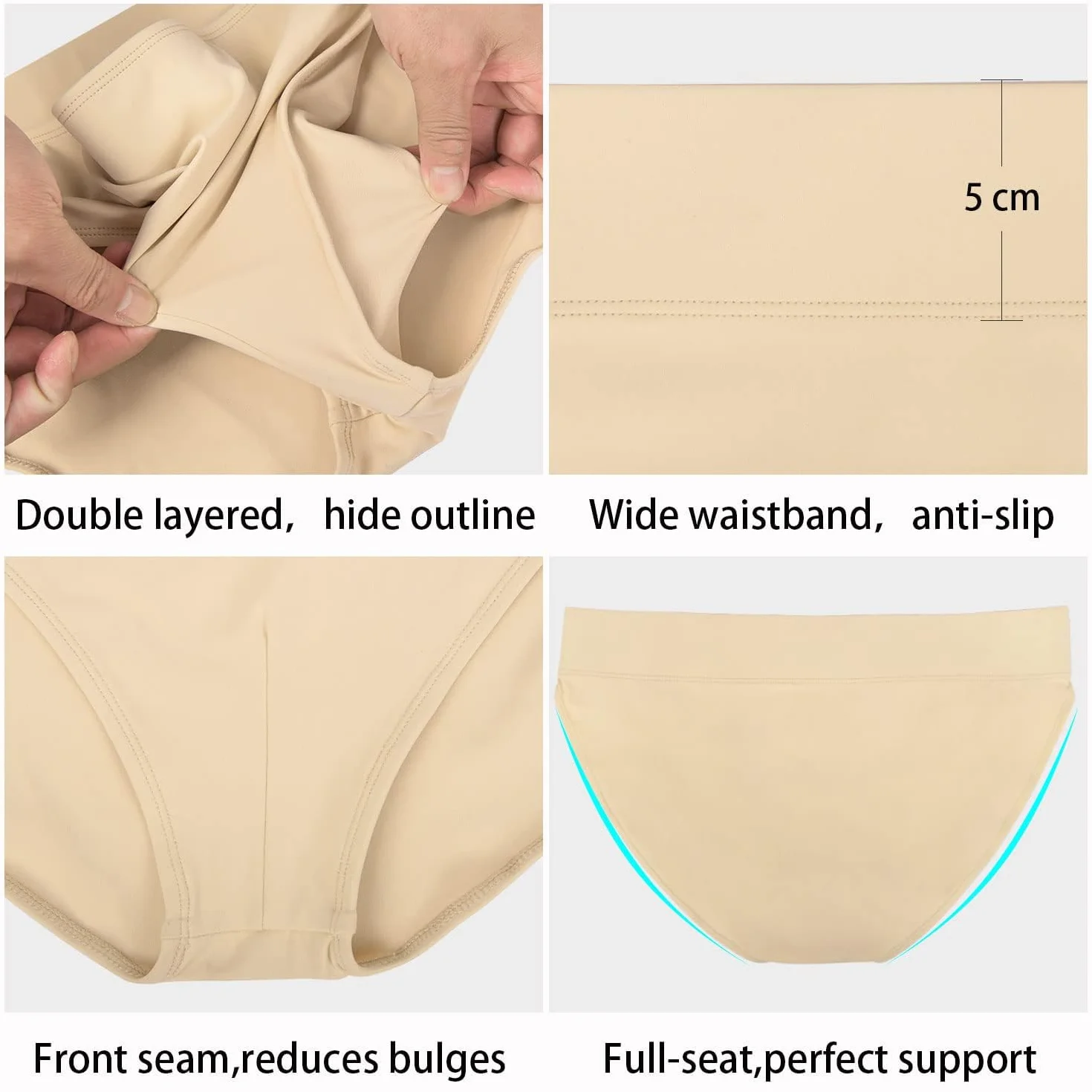 Panty de Danse Complet pour Homme avec Ceinture de Soutien Ballet