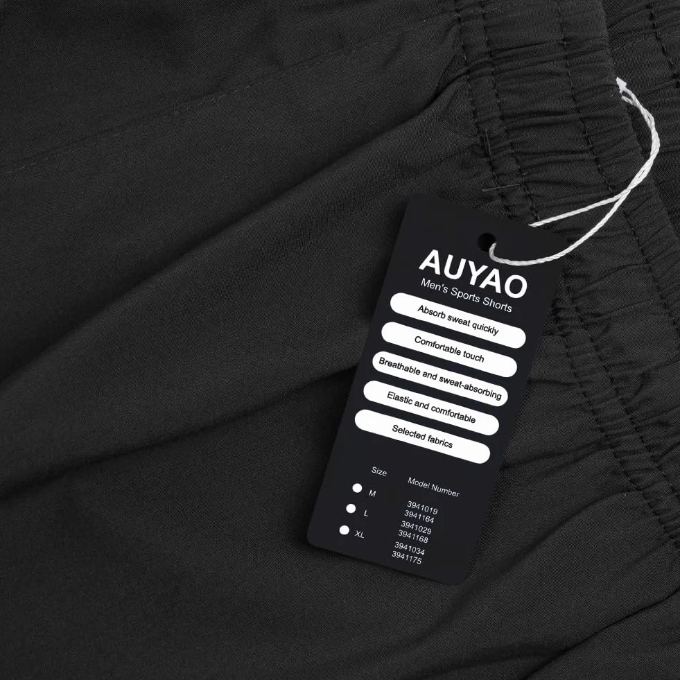 AUYAO Short Sport Homme Compression Séchage Rapide Poches Zippées