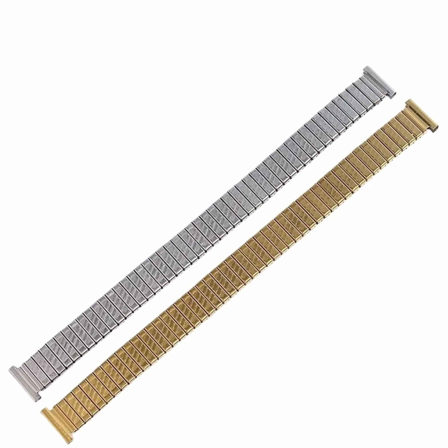 Bracelet de montre élastique en métal extensible unisexe