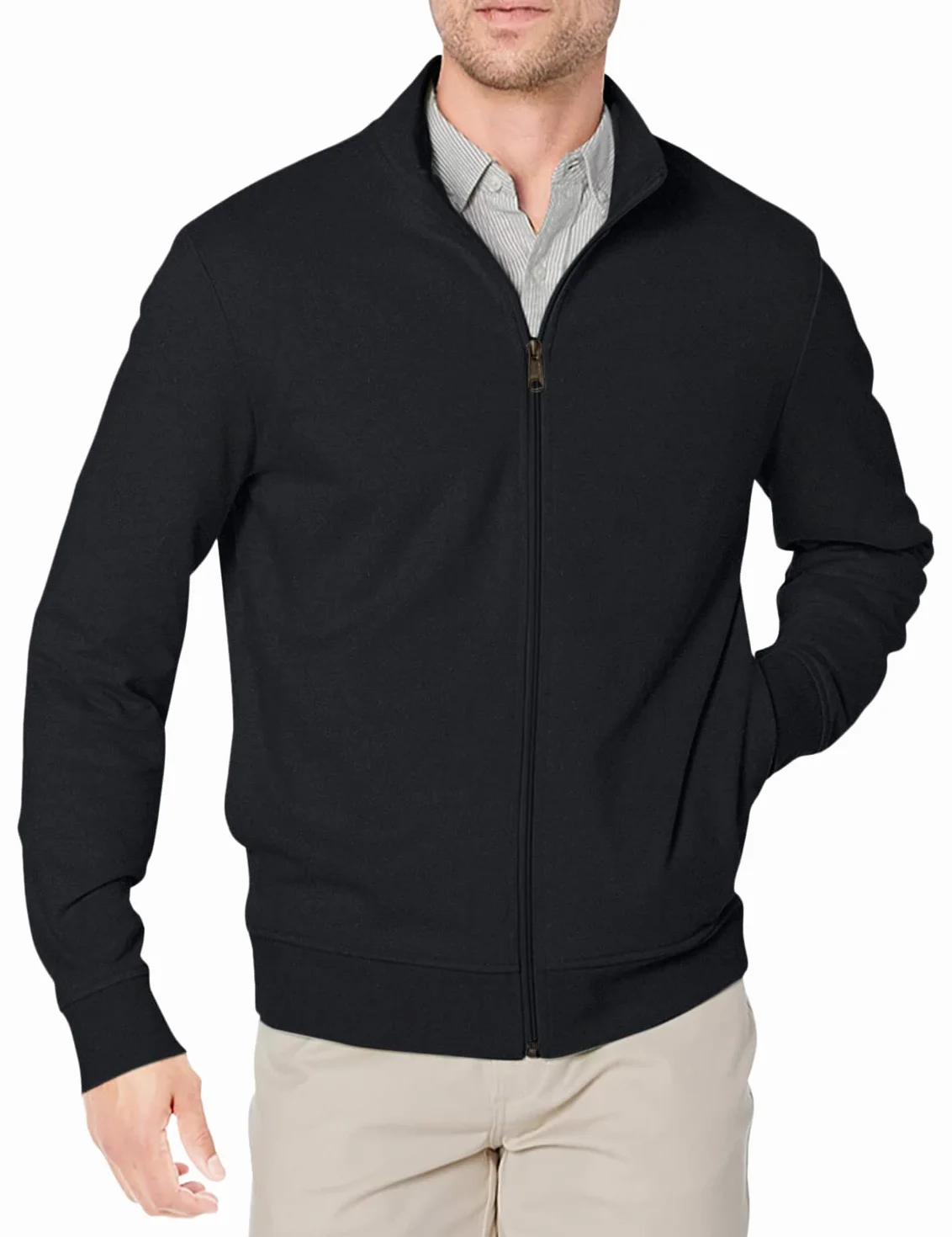 Amazon Essentials Sweat-Shirt à Col Montant Homme, Tissu Éponge French Terry Léger