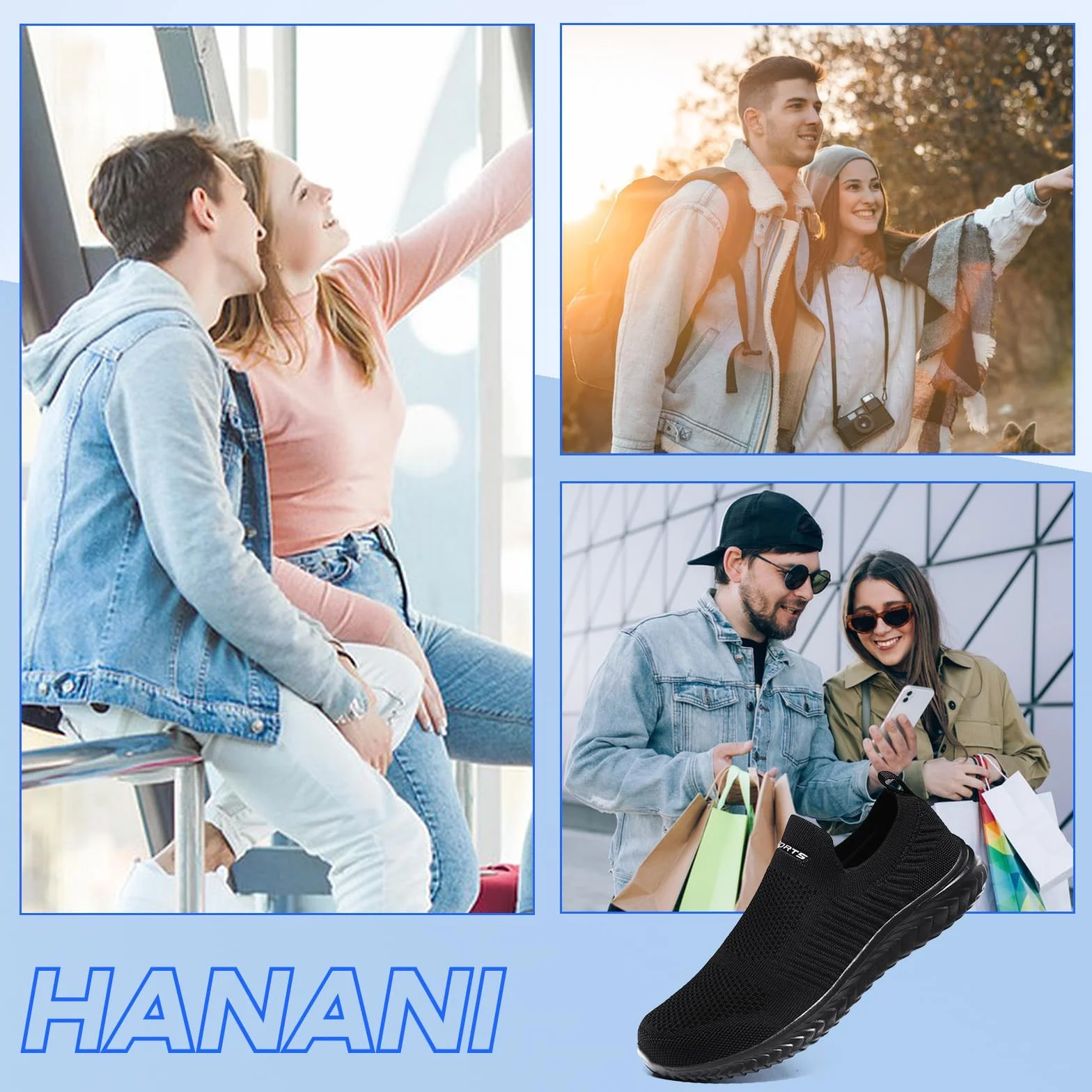 Slip on Basket Sneakers Femme Homme Chaussures de Sport Running Mode Respirant Légère Confort Fitness Jogging Walking