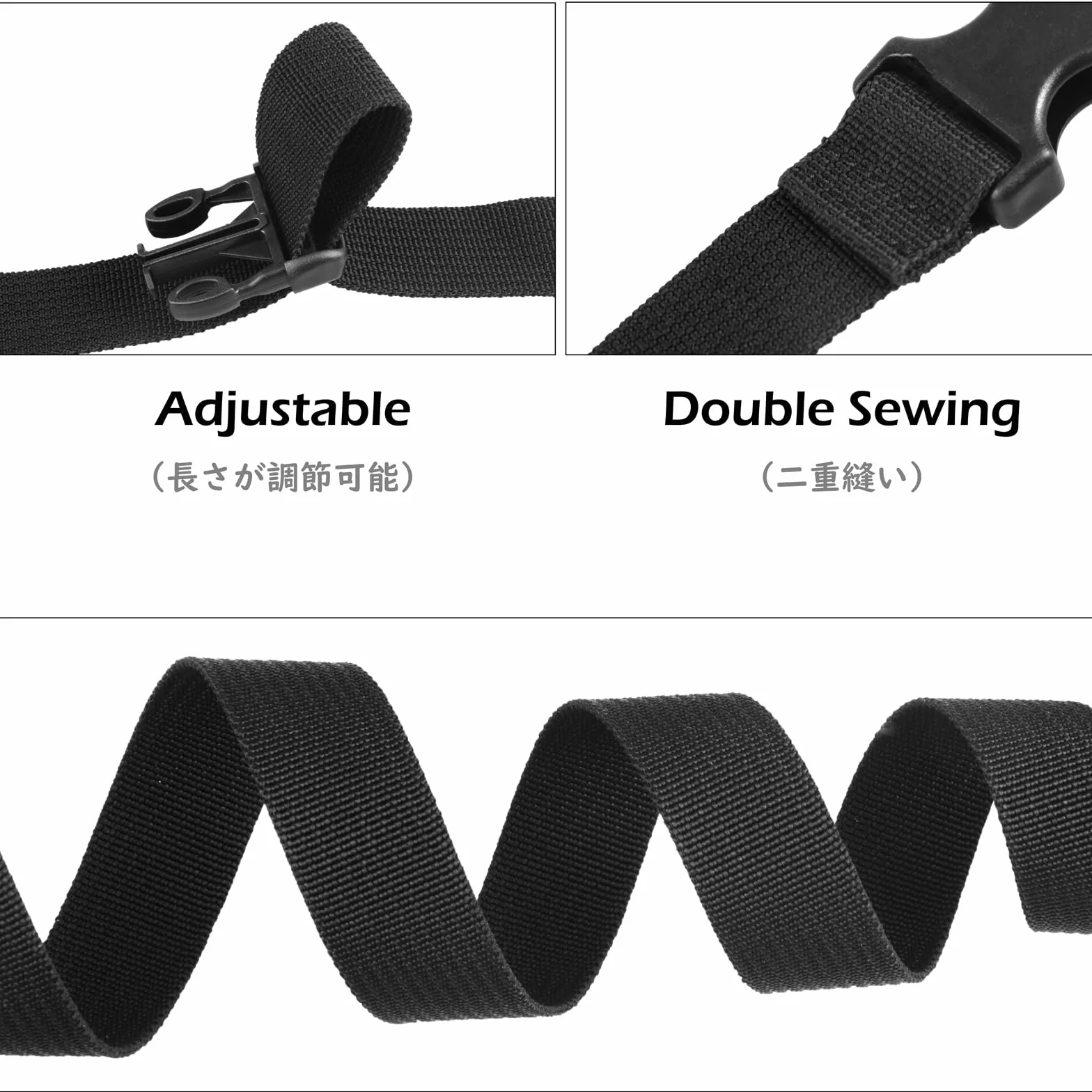Sangle à Boucle Rapide 25 mm 38 mm Sangle à Cliquet Courroie de Serrage pour Valise Bagage Voyage Arrimage Fixation (2,5 m, Noir - 25mm)
