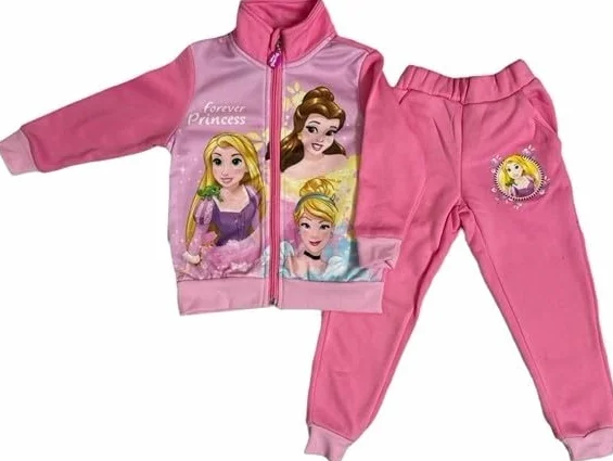 Disney Princesse jogging zippé couleurs contrastées héros