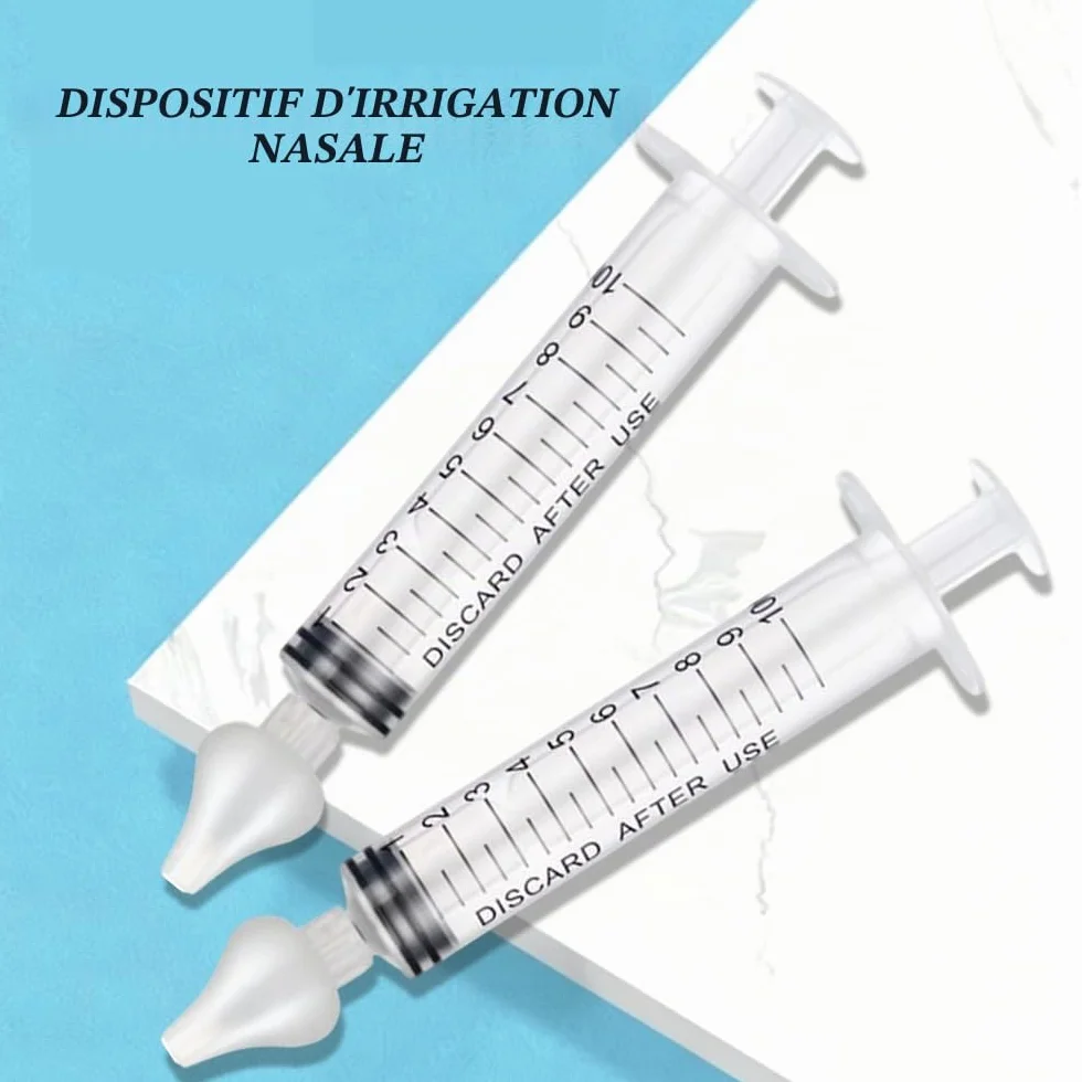 Irrigateur Nasal 10ml Professionnel Réutilisable 2 Pièces