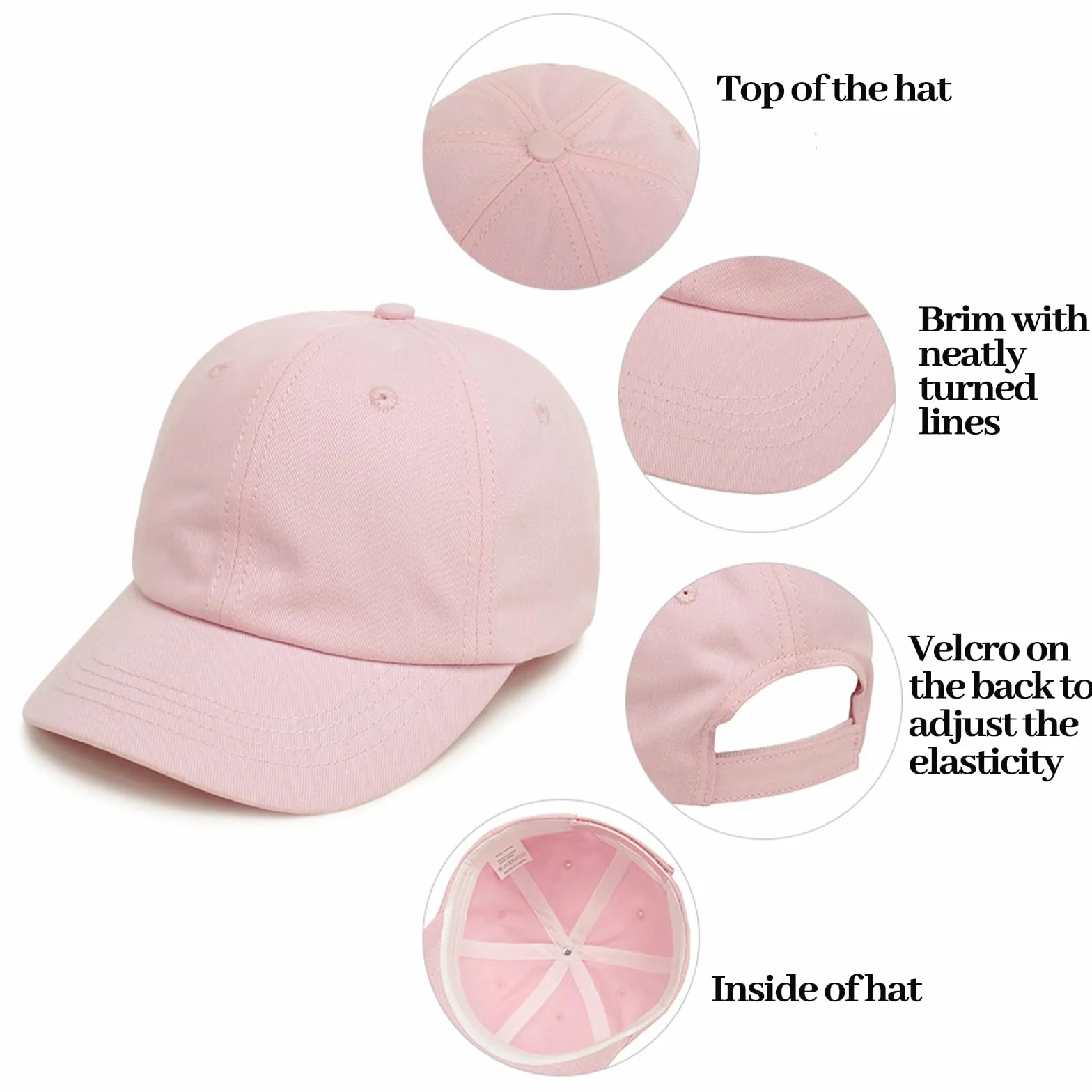Casquette de Baseball en Coton pour Enfant Garçons Filles