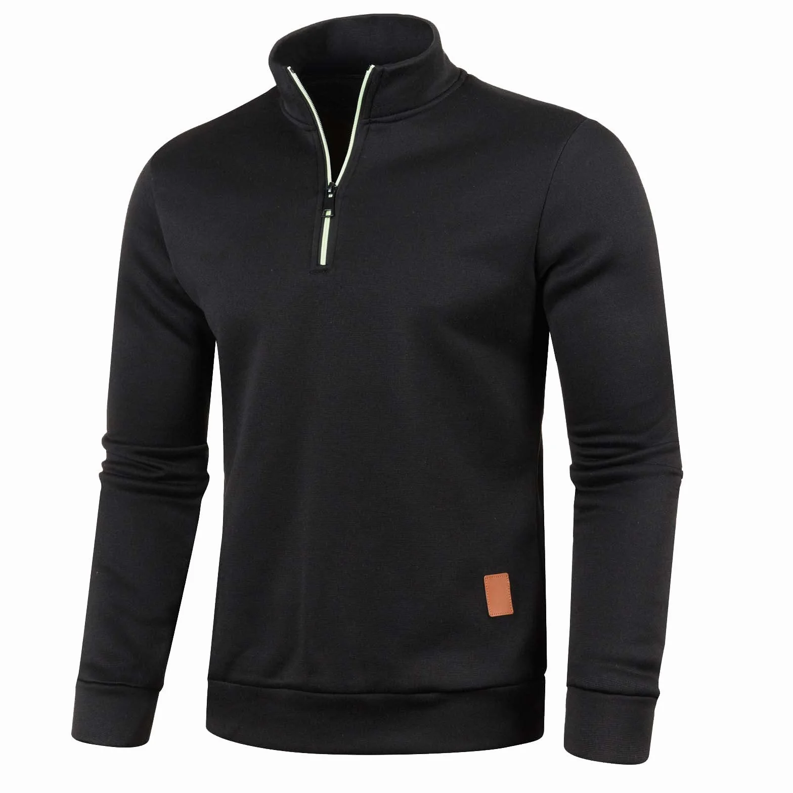 Polaire Homme 1/4 Zip Col Montant Chaud Sweat de Travail