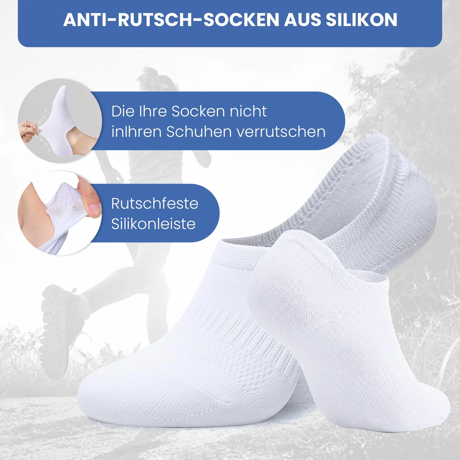 Chaussettes Basses Femme Invisibles Soquettes Courte 10 Paires