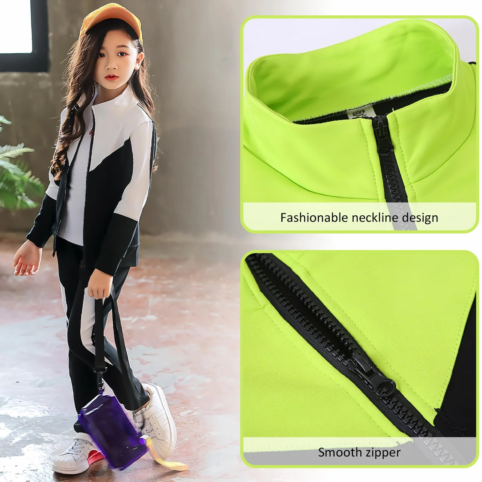 Ensemble de Survêtement Fille Pantalon Jogging Sport Vêtement