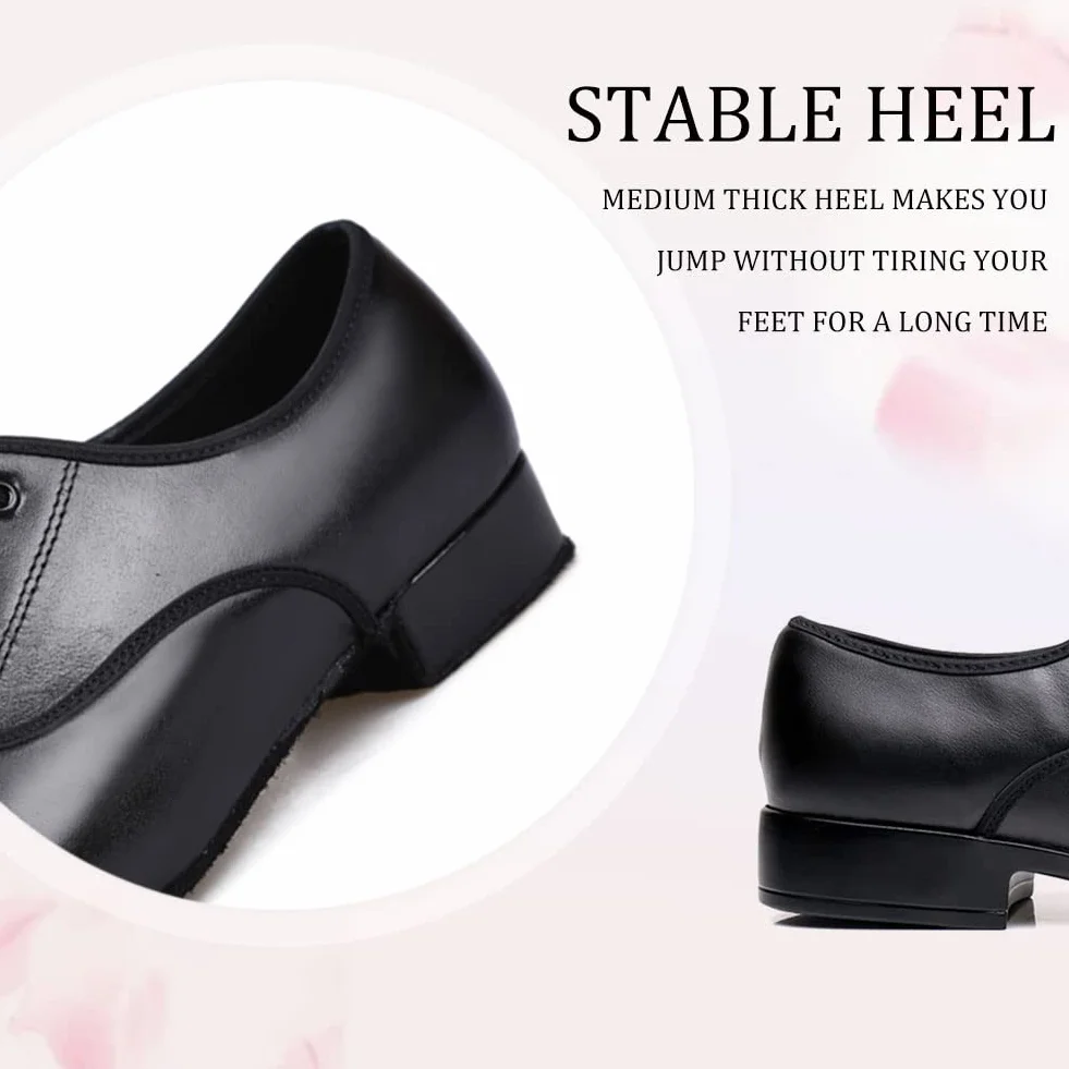 Chaussures de Danse Latine Homme Lacets Professionnelle Salsa Tango Entrainement Salle de Bal Danse