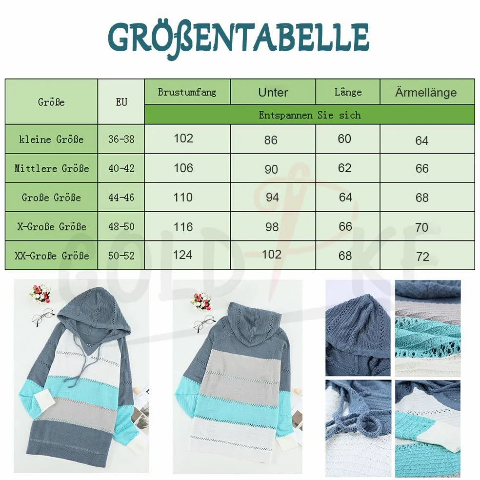 GOLDPKF Pull Femme vêtements Femme Pull en Tricot à Capuche pour Femme Veste d'hiver décontractée à Manches Longues