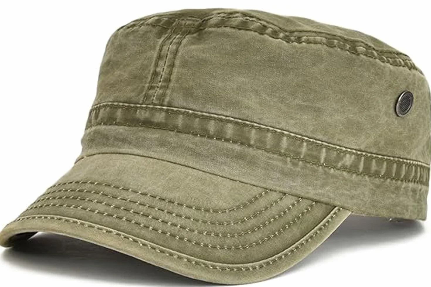 Casquettes Militaires en Coton Délavé Design Unique
