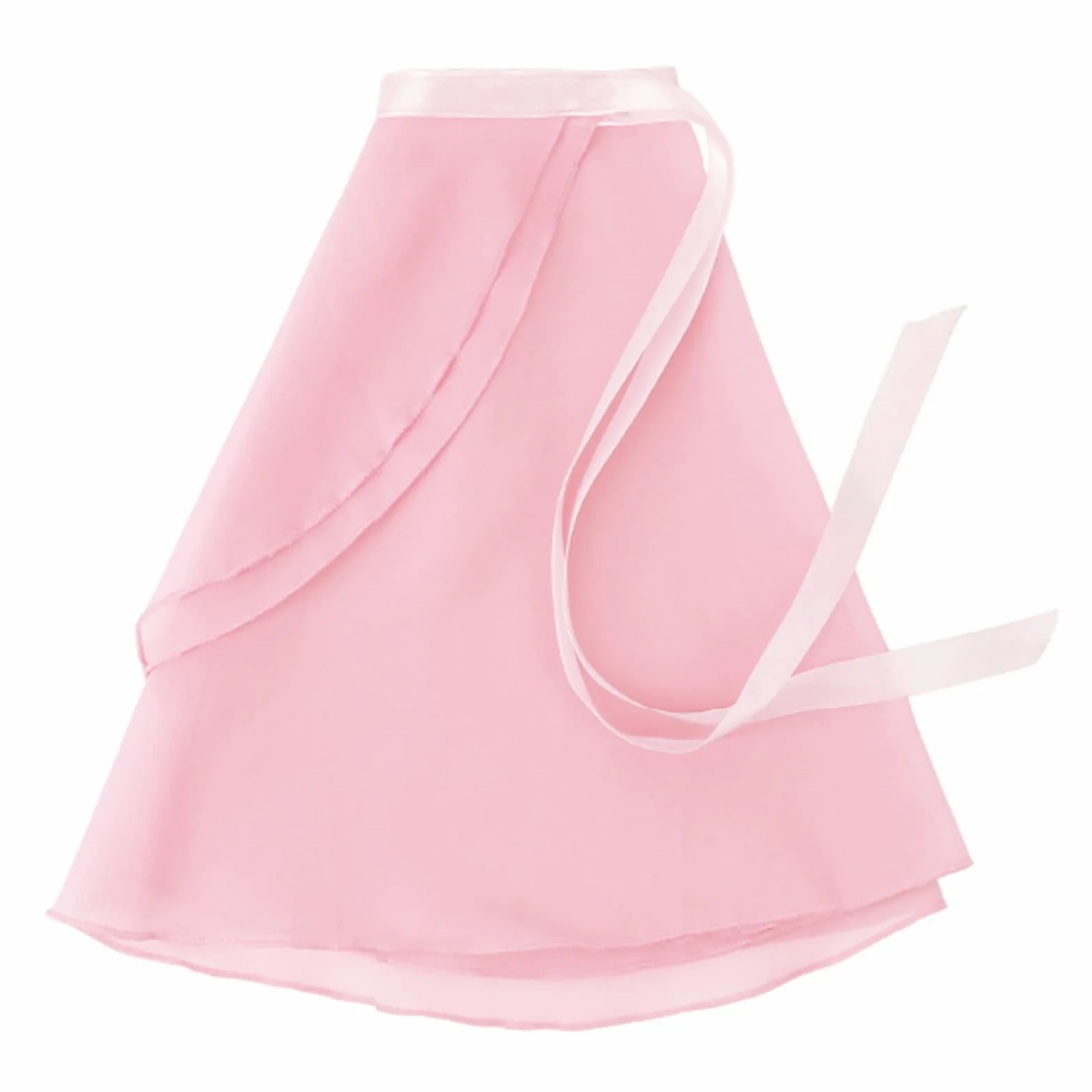 Bezioner Jupe de Ballet Danse Portefeuille en Mousseline pour Enfants Femme avec Ceinture Cravate