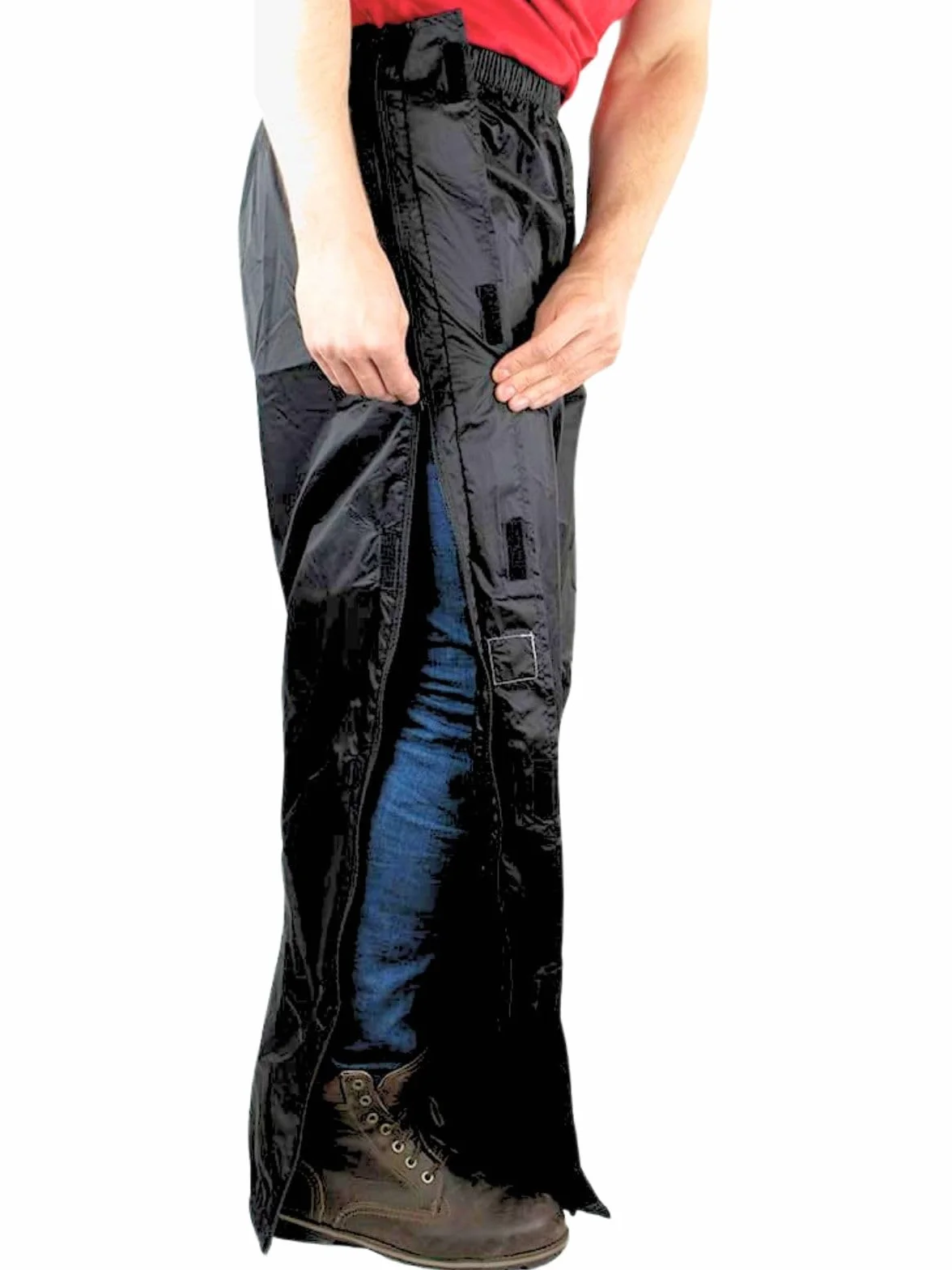 HOCK Pantalon de Pluie Unisexe avec Fermeture éclair à 2 Voies, Respirant, Étanche 10 000 mm pour Homme et Femme
