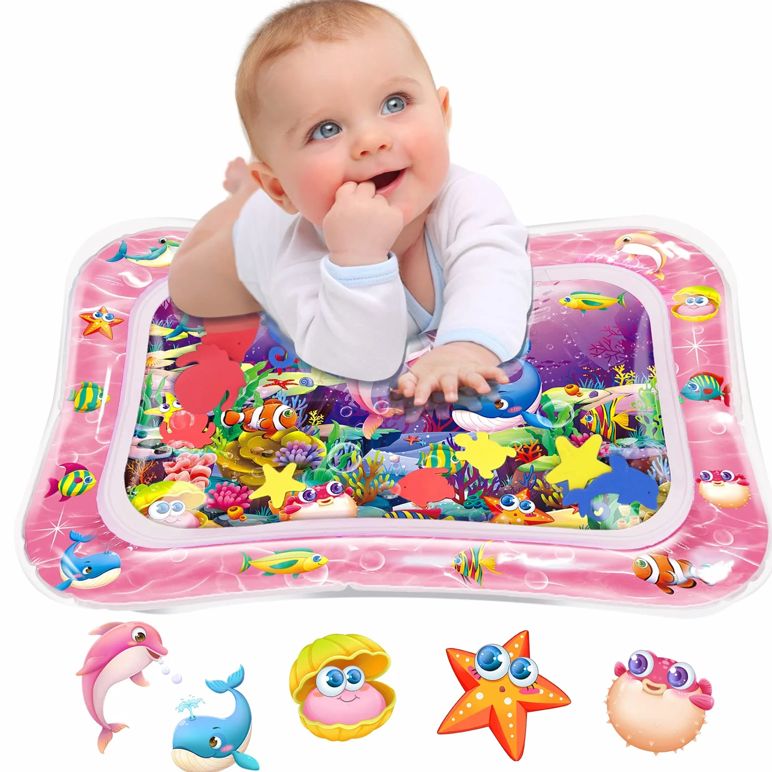 Infinno Tapis d'eau pour bébé 3 6 9 Mois développement sensoriel Cadeau Nouveau-né