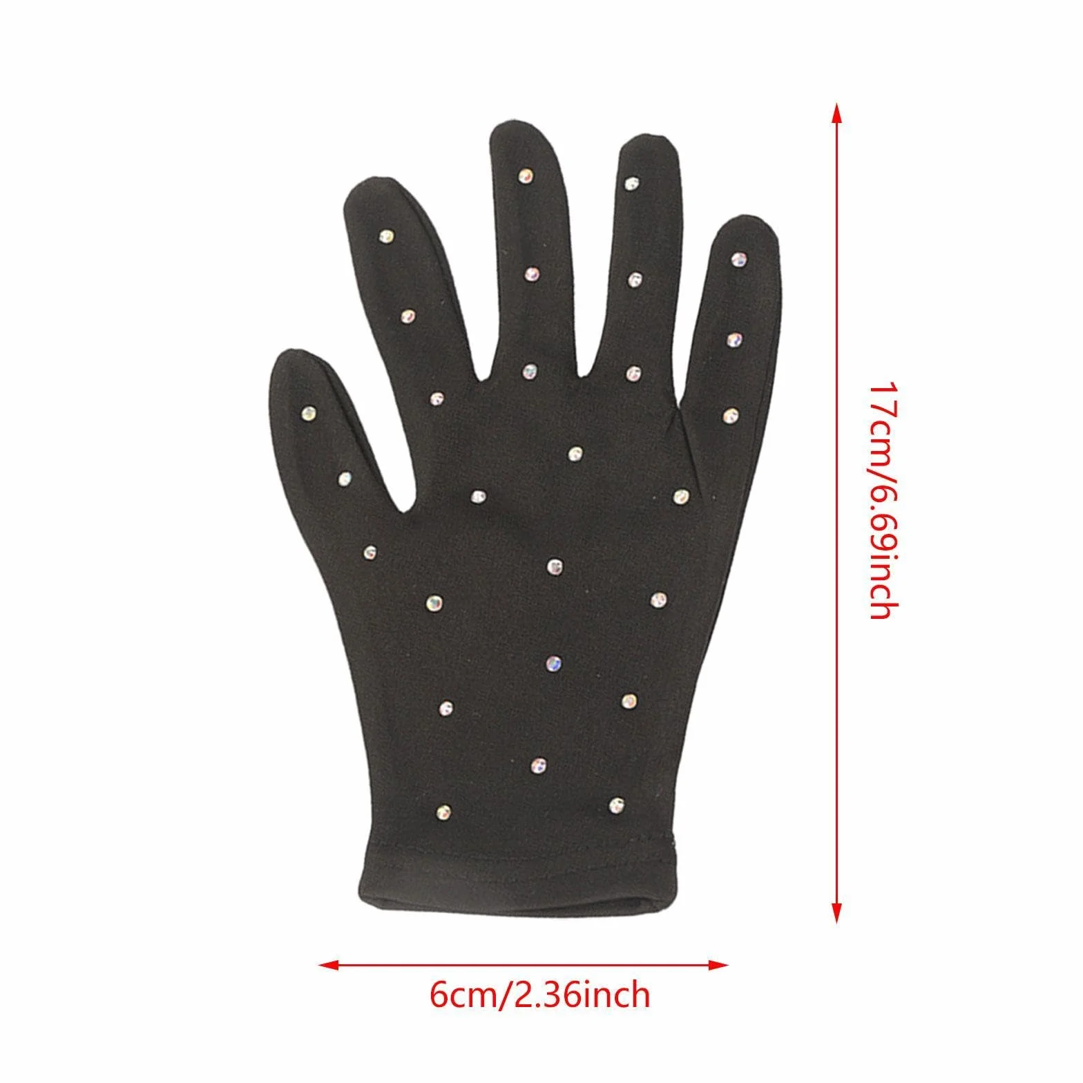 Gants de Patinage Artistique Thermiques avec Strass pour Adultes Enfants