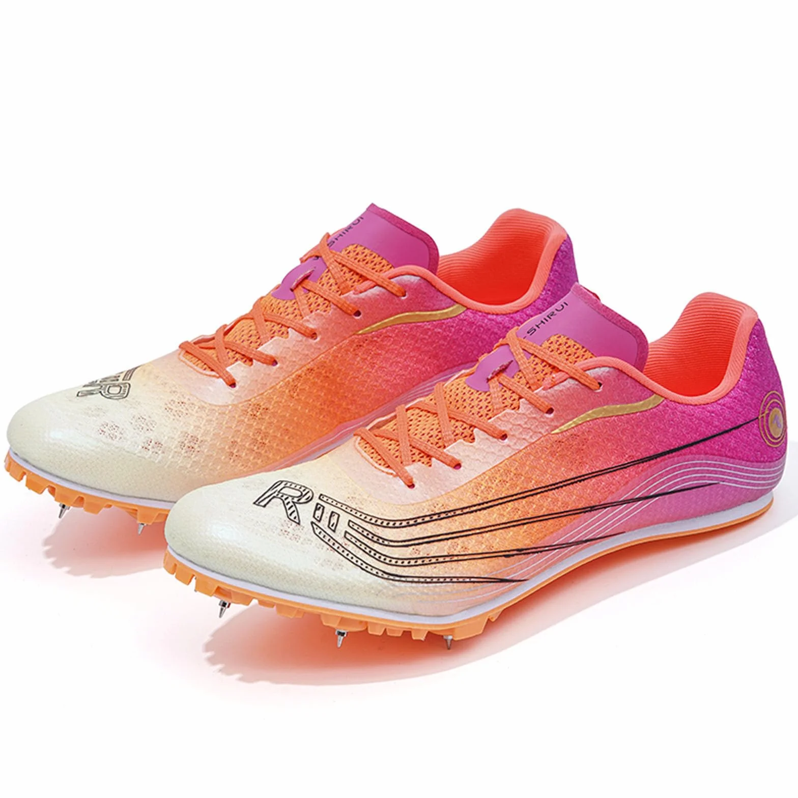 Chaussures de course d'athlétisme BLBK avec crampons à 7 clous pour homme