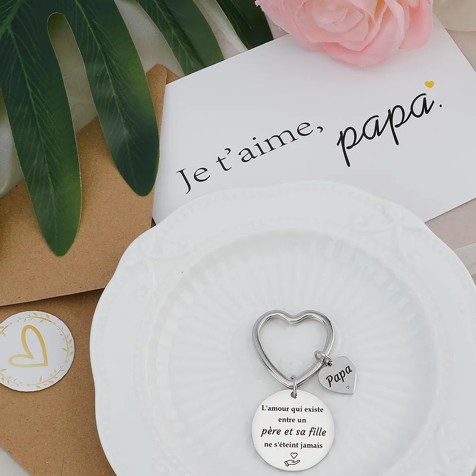 Porte Clef Cadeau pour Papa Fete des Peres Anniversaire Noel