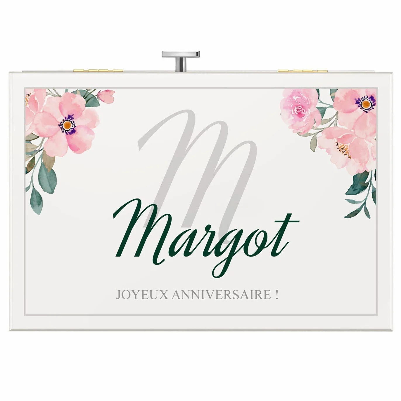 Maverton Boîte à Bijoux Musicale avec ballerine 17x11x9 pour petite fille cadeau anniversaire Noël
