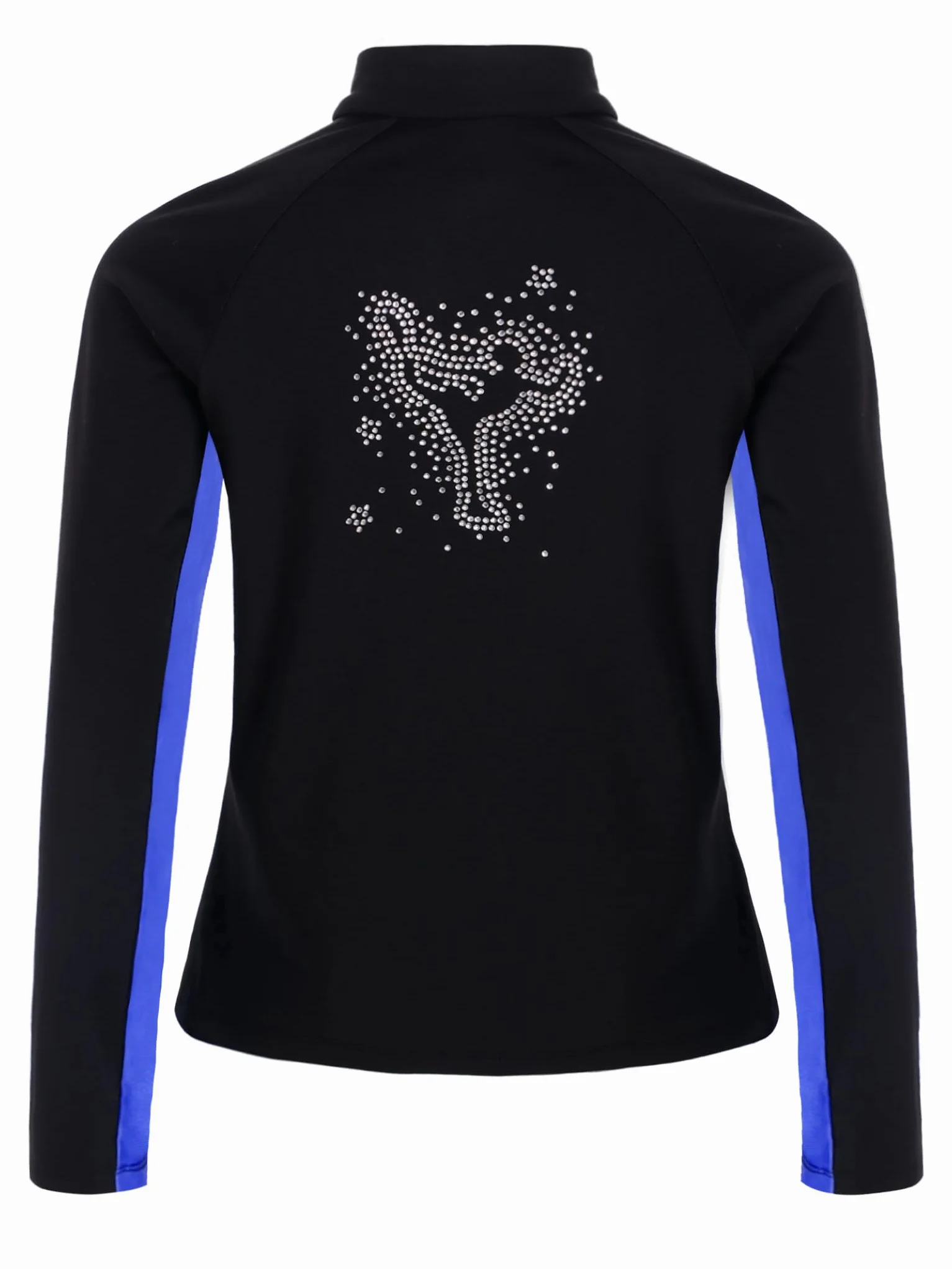 Veste Patinage Artistique Fille Enfant Chaud Sweat Zippé Polaire Manteau