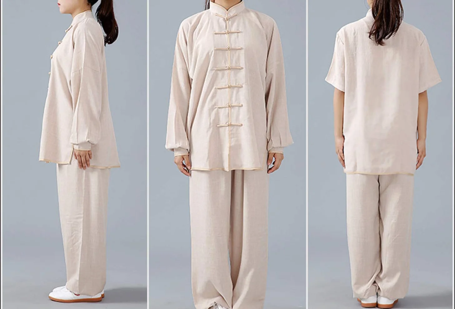 Coton et Lin Tai Chi Vêtements Uniforme Kung Fu pour Arts Martiaux