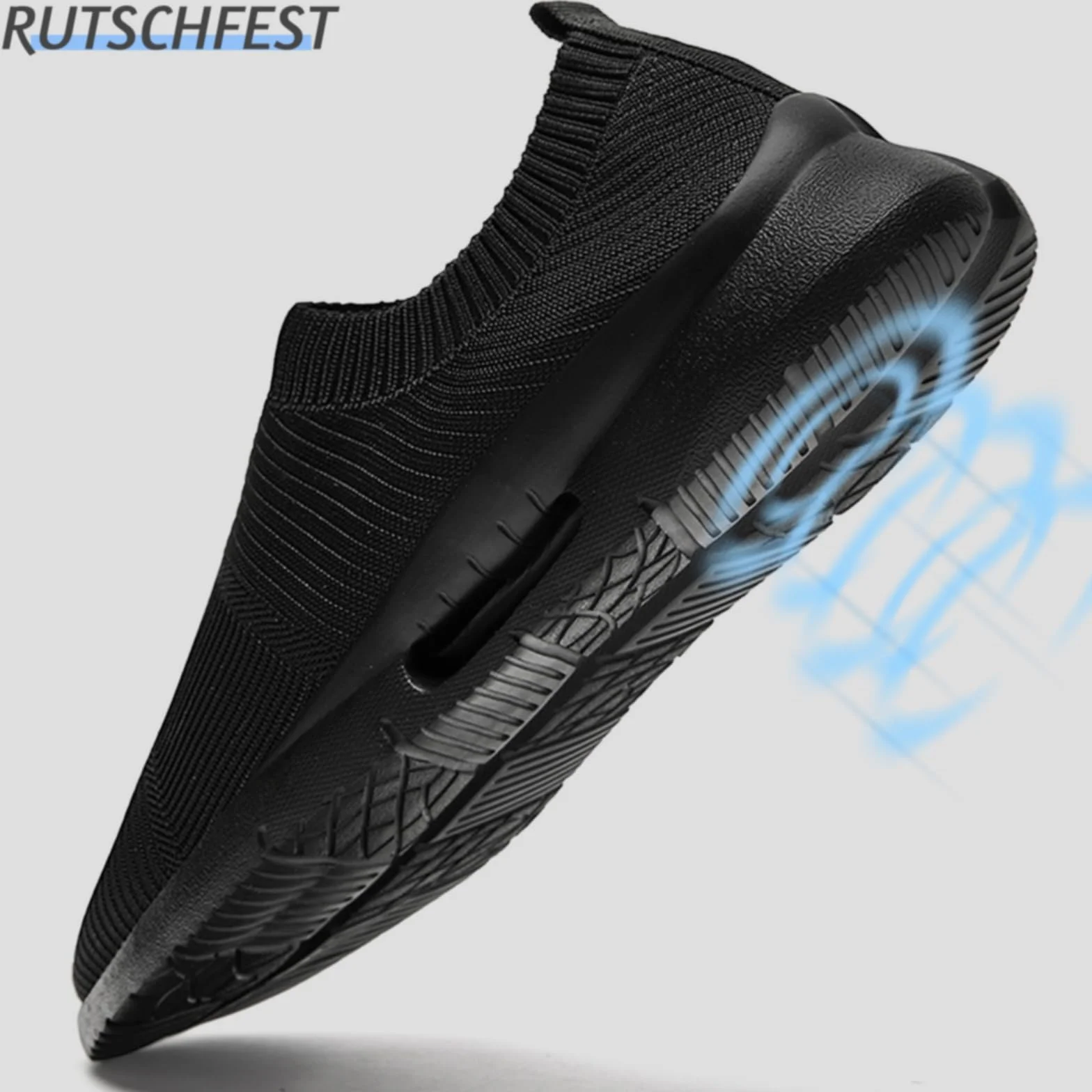 Hommes Chaussures Slip on Sneakers sans Lacets De Course Sport Casual Respirantes Légères Outdoor Fitness Gym