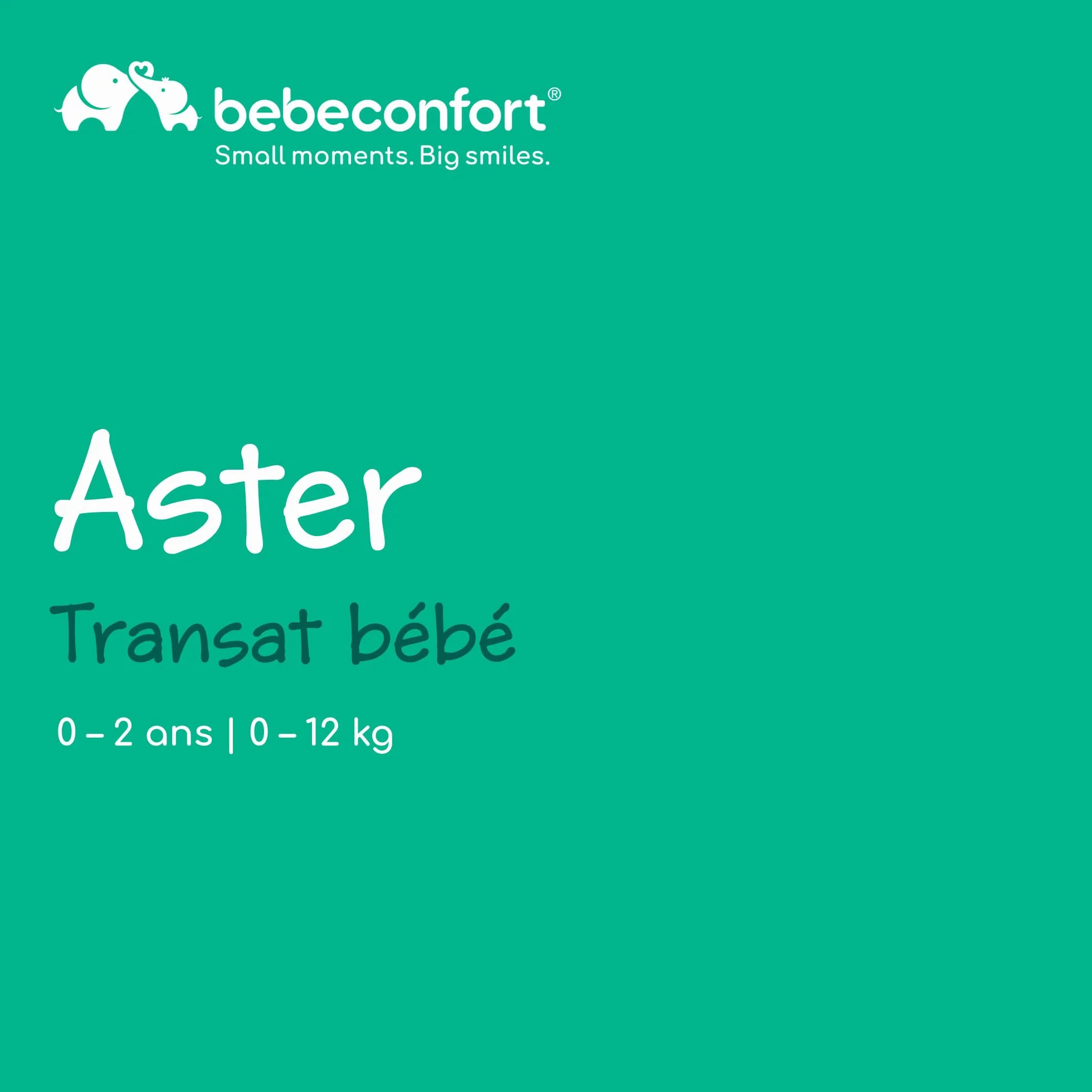 Bebeconfort Aster transat bébé pliable ultra compact 0–2 ans 2,7 kg Tinted Graphite