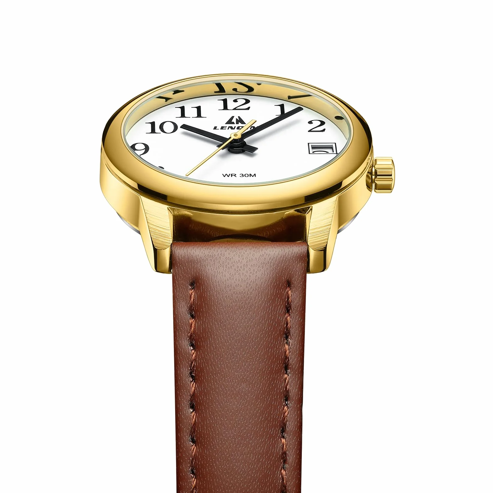 LN LENQIN Montre Femme Quartz analogique étanche Bracelet Cuir