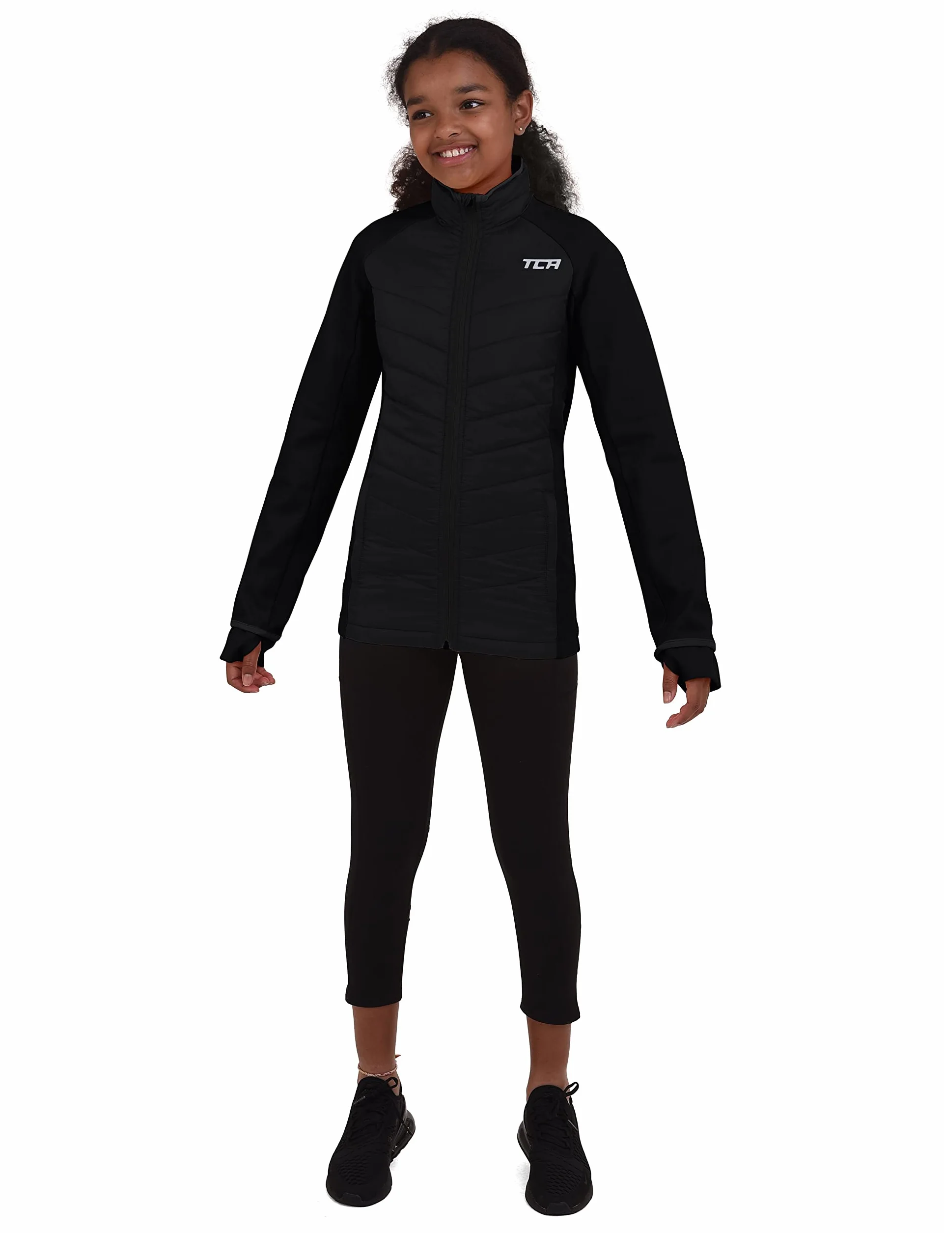 TCA Veste de Course Compacte Légère Déperlante pour Fille Excel Runner 4 Saisons