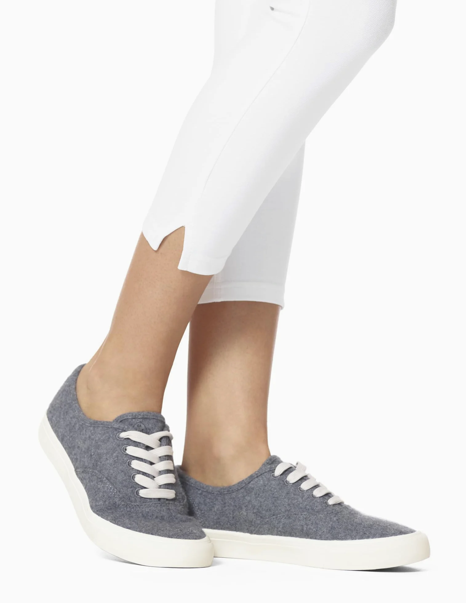 HUE Ankle Slit Essential Denim Capri Bonneterie Femme