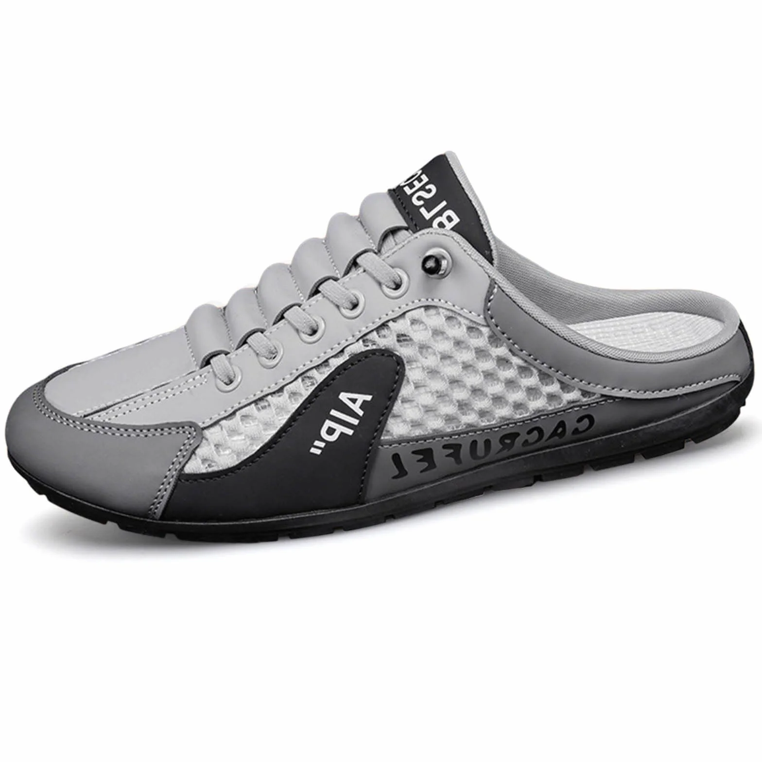 Baskets Dos Nu Homme Chaussures Enfiler Maille Respirante Sport Confortables Course Voyages