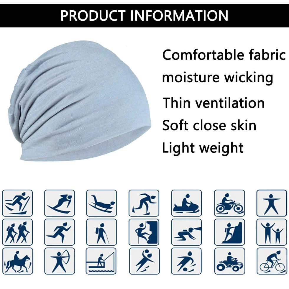 Bonnet Slouchy Cancer Chimio Casquette Coton Turban Chapeau Extensible Musulman Foulard Femmes Hommes