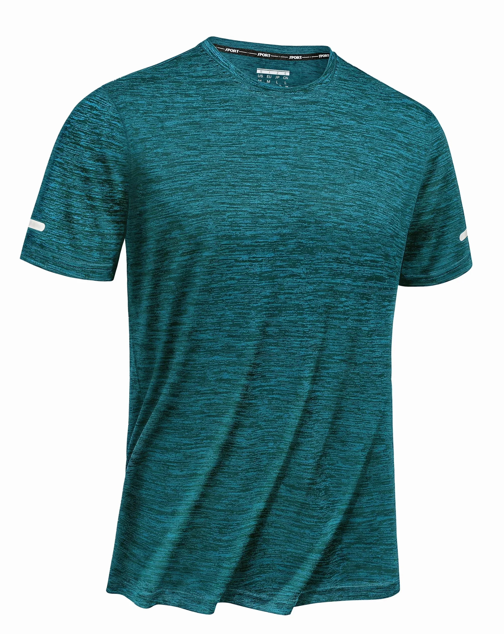 TACVASEN T-shirts à Manches Courtes Homme Séchage Rapide Tee Shirt Running Sportswear Polyester Respirant
