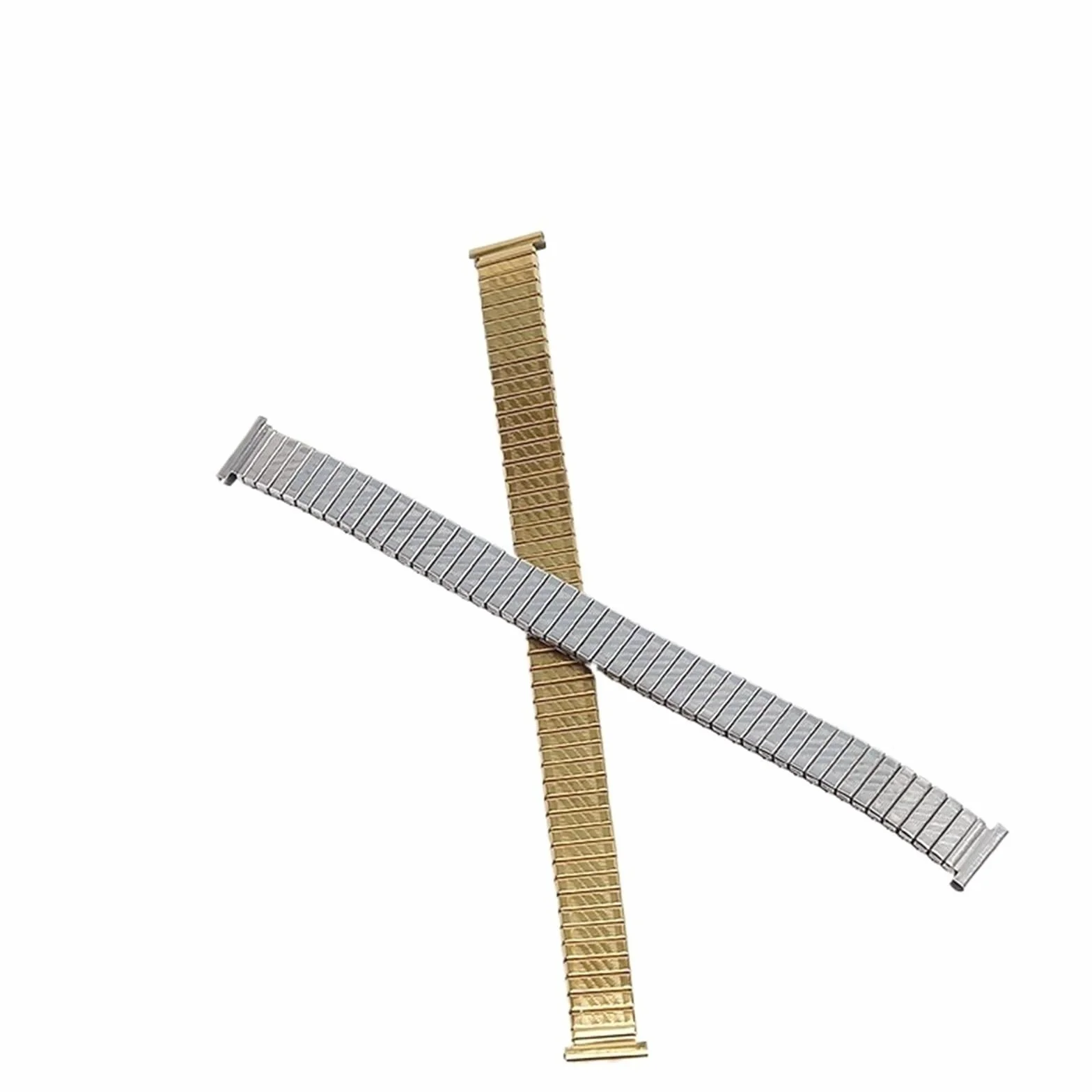 Bracelet de montre élastique en métal extensible unisexe