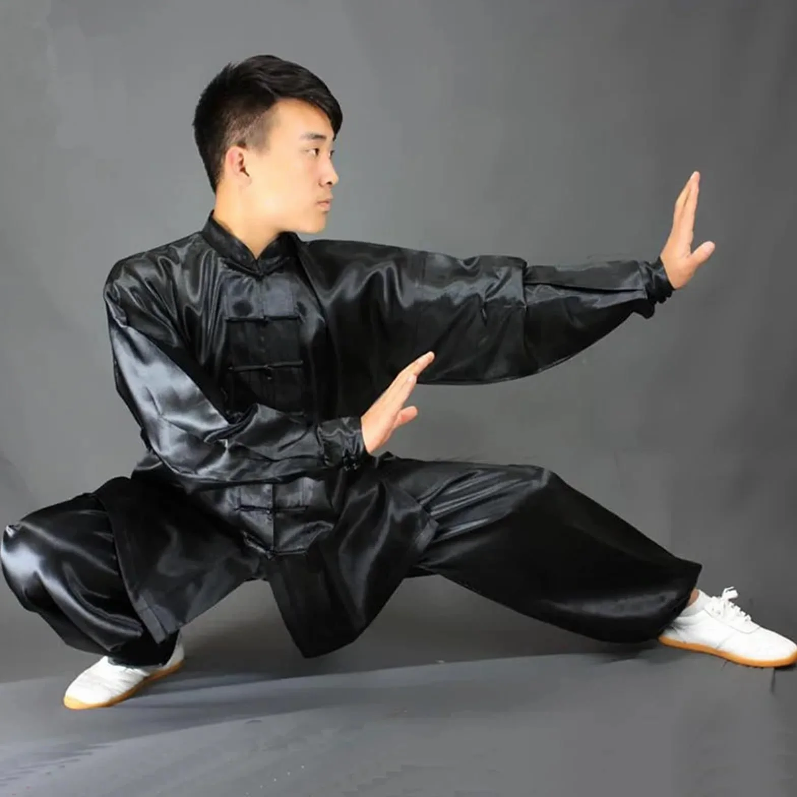 Uniformes Traditionnels Tai Chi Kung Fu Wushu Costume Wing Chun Arts Martiaux Adultes Enfants