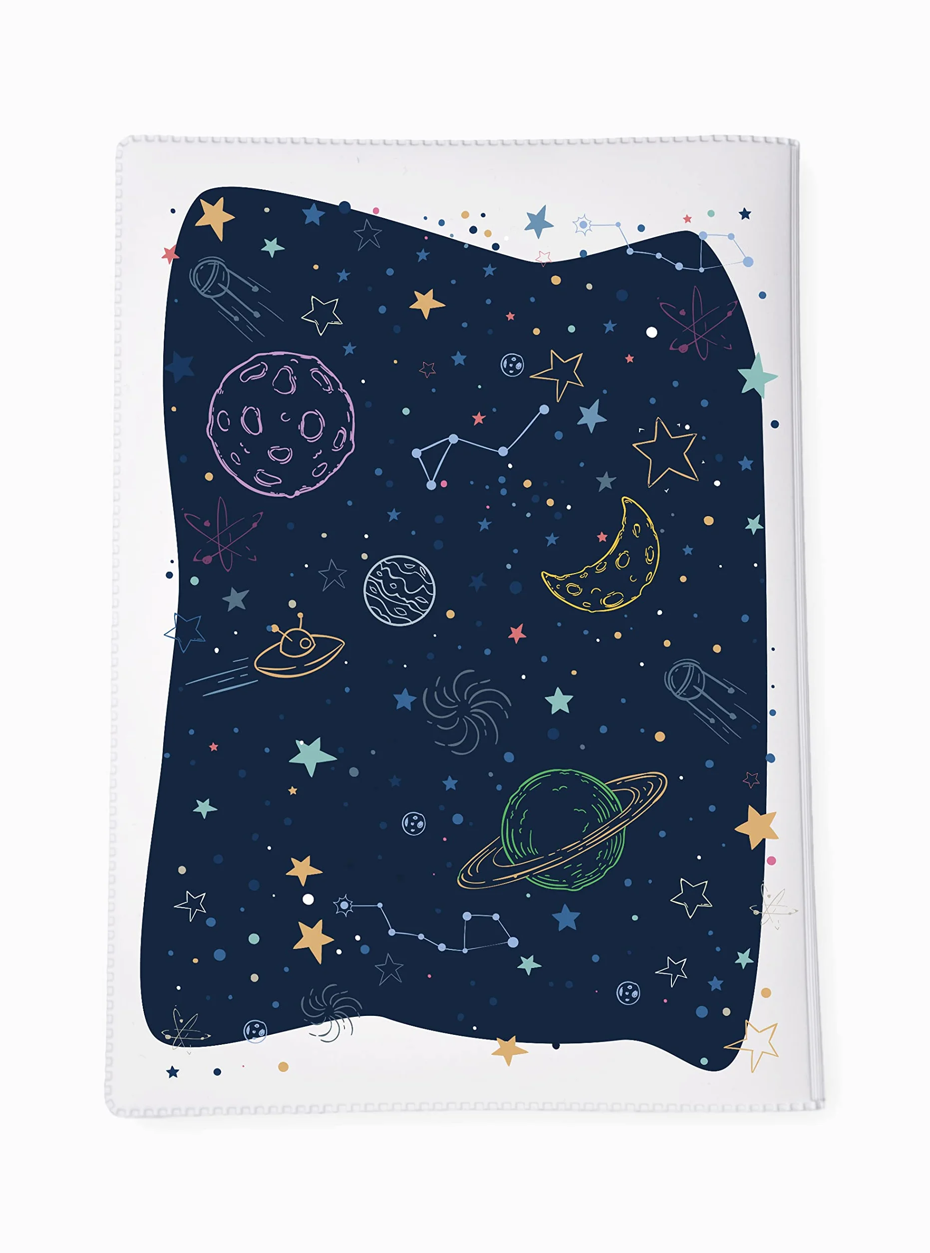 Housse carnet de santé personnalisée bébé, cadeau naissance original - CL0050a (Blanc)
