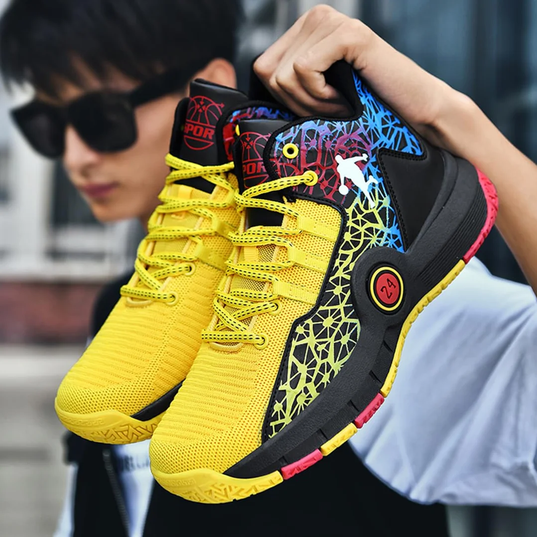 Chaussures de Basket-Ball Homme Antidérapantes Sneaker Sport