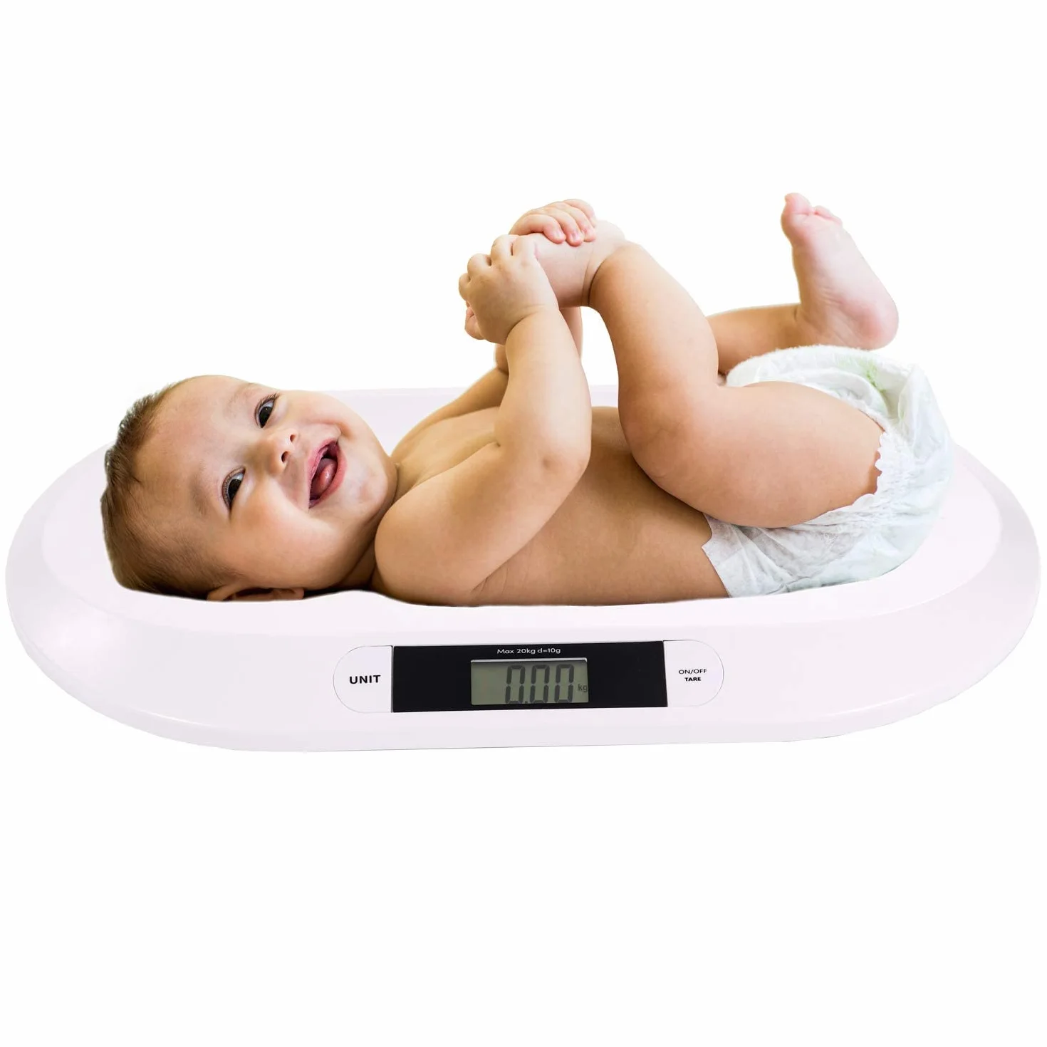 Belko Pèse-bébé Plat Numérique 20 kg Balance d'Allaitement Pèse-animal