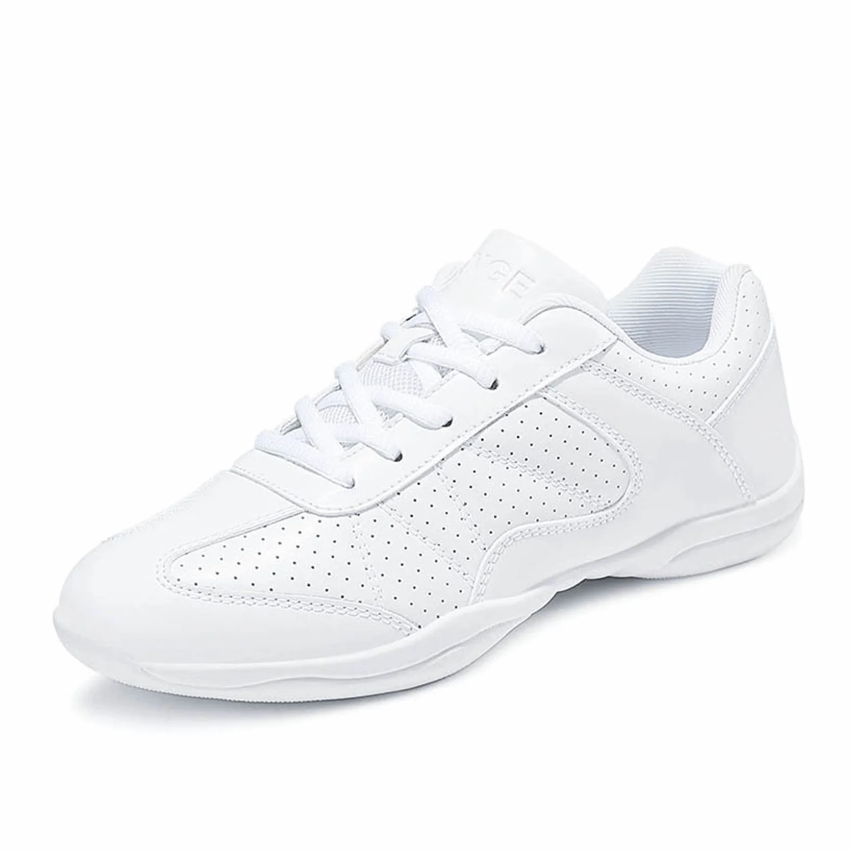 Chaussures de Danse Hommes Femmes Modern Soft Bottom Jazz Aérobic Respirant Dance Fitness 42 EU Blanc