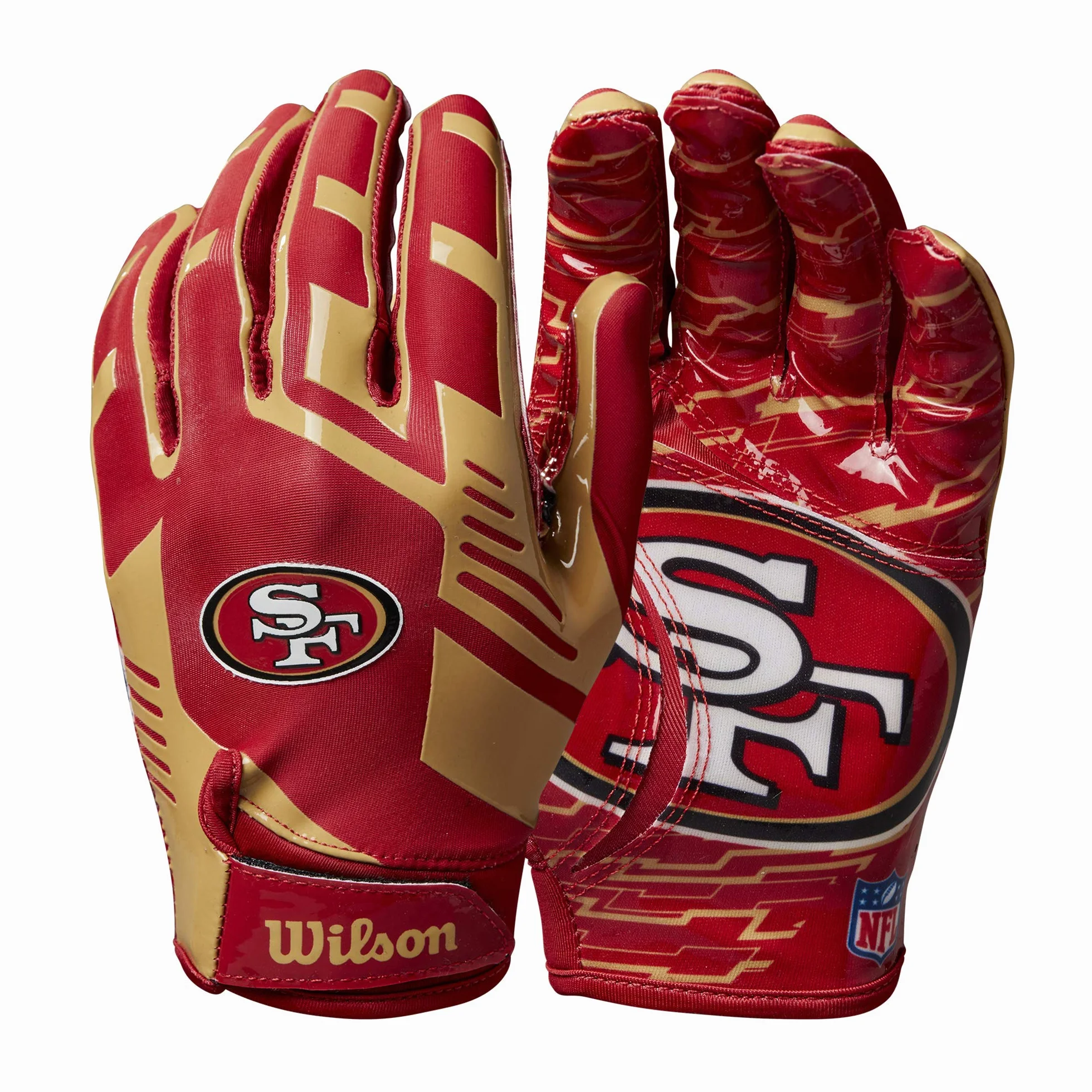 Wilson NFL Super Grip Gants Silicone Lycra-Stretch Taille Unique Adolescents