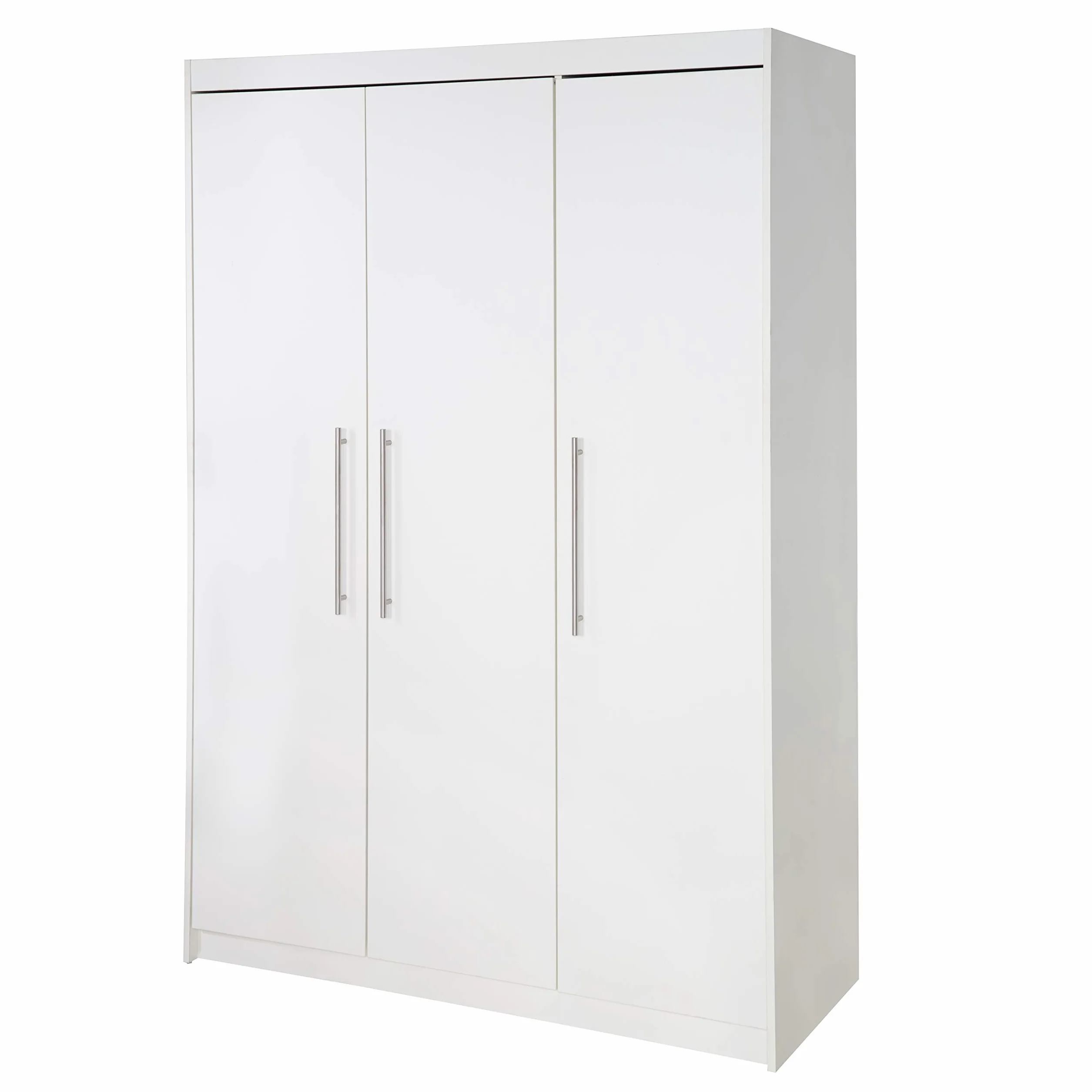roba Armoire Enfant Maren 3 Portes Battantes Garde-Robe Bois Penderie 6 Étagères Blanc