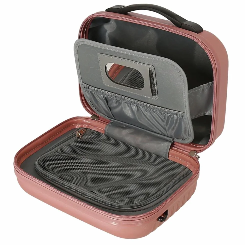 Trousse de Toilette Adaptable Rigide ABS Rose 29 x 21 x 15 cm 9,14 l