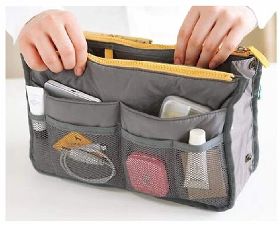 NOVAGO Lot de 2 Organiseurs Pochette Sac de Rangement intérieur Noir+Bordeaux