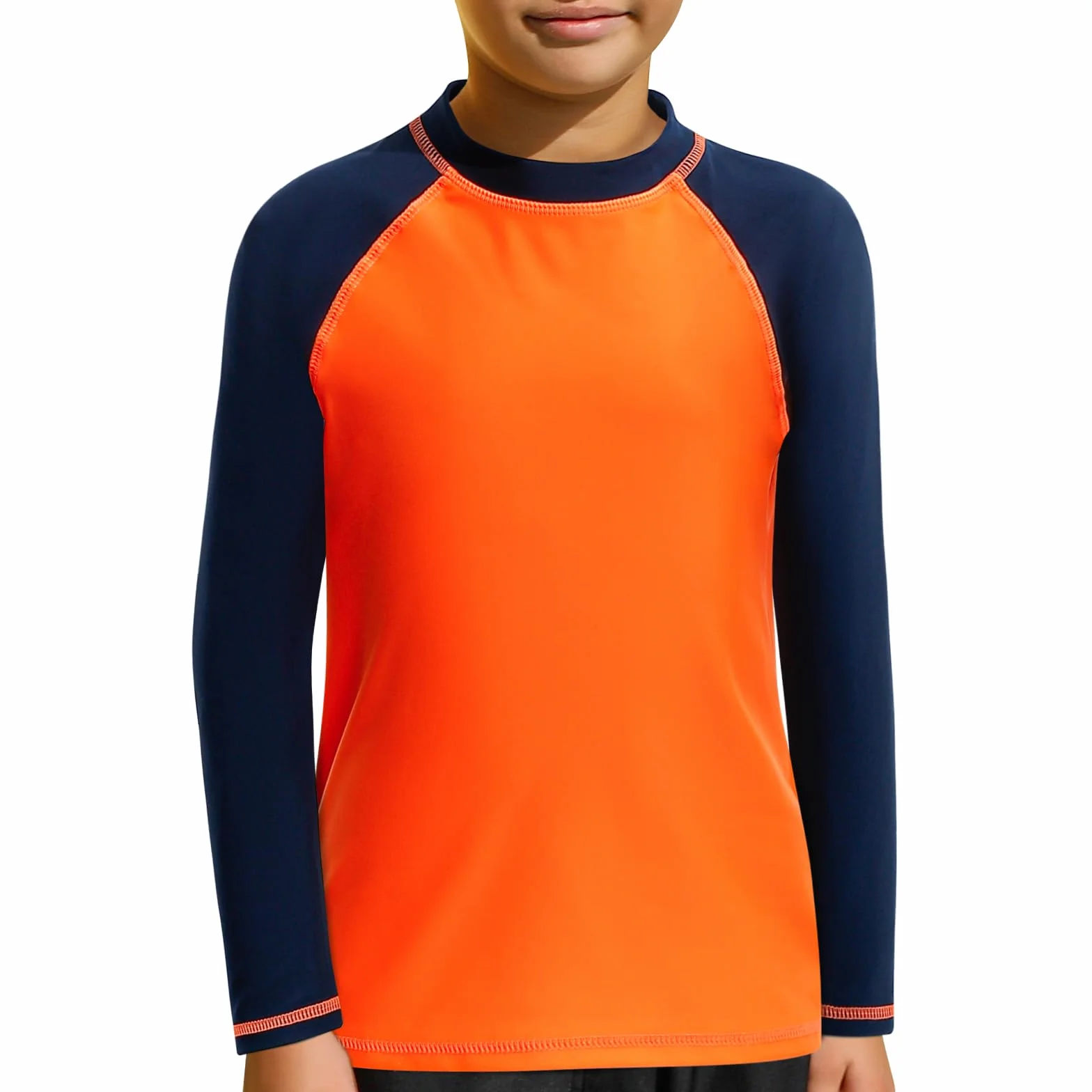 MASOCIO Tee Shirt Anti UV Enfant Garçon Manches Longues UPF 50+ Séchage Rapide 4-14 Ans