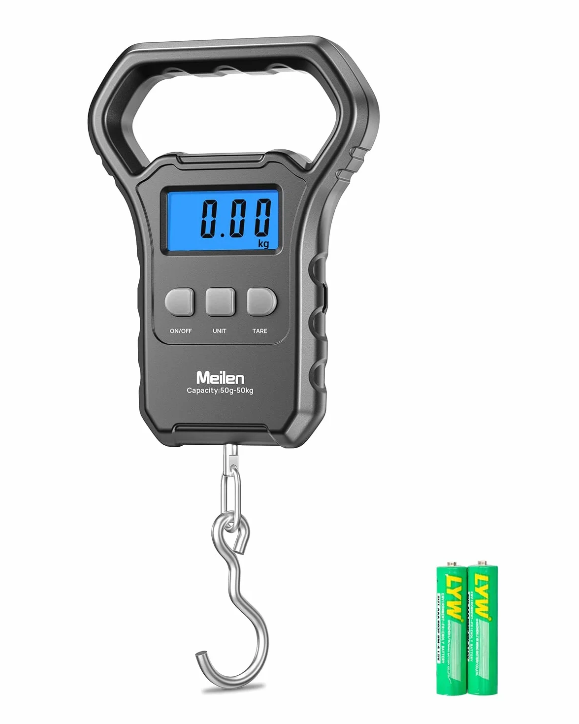 Meilen Balance Pesone de Pêche 110lb/50kg Appareil à Bagages Suspendue écran LCD Rétro-éclairé