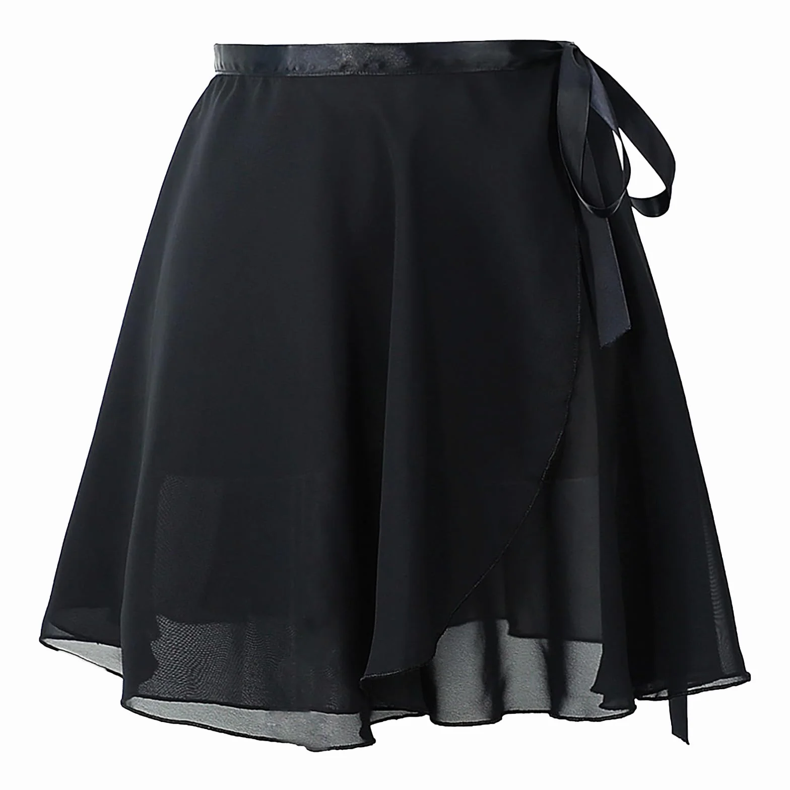 Jupe Danse Classique en Mousseline de Soie Portefeuille Ballet avec Ceinture Adjustable pour Femmes