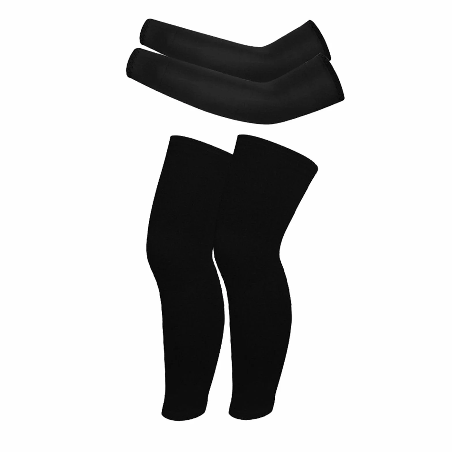 Valcatch 4 Paires Manchons Sport UV Protection Bras Jambe Basket-Ball Football Volley-Ball