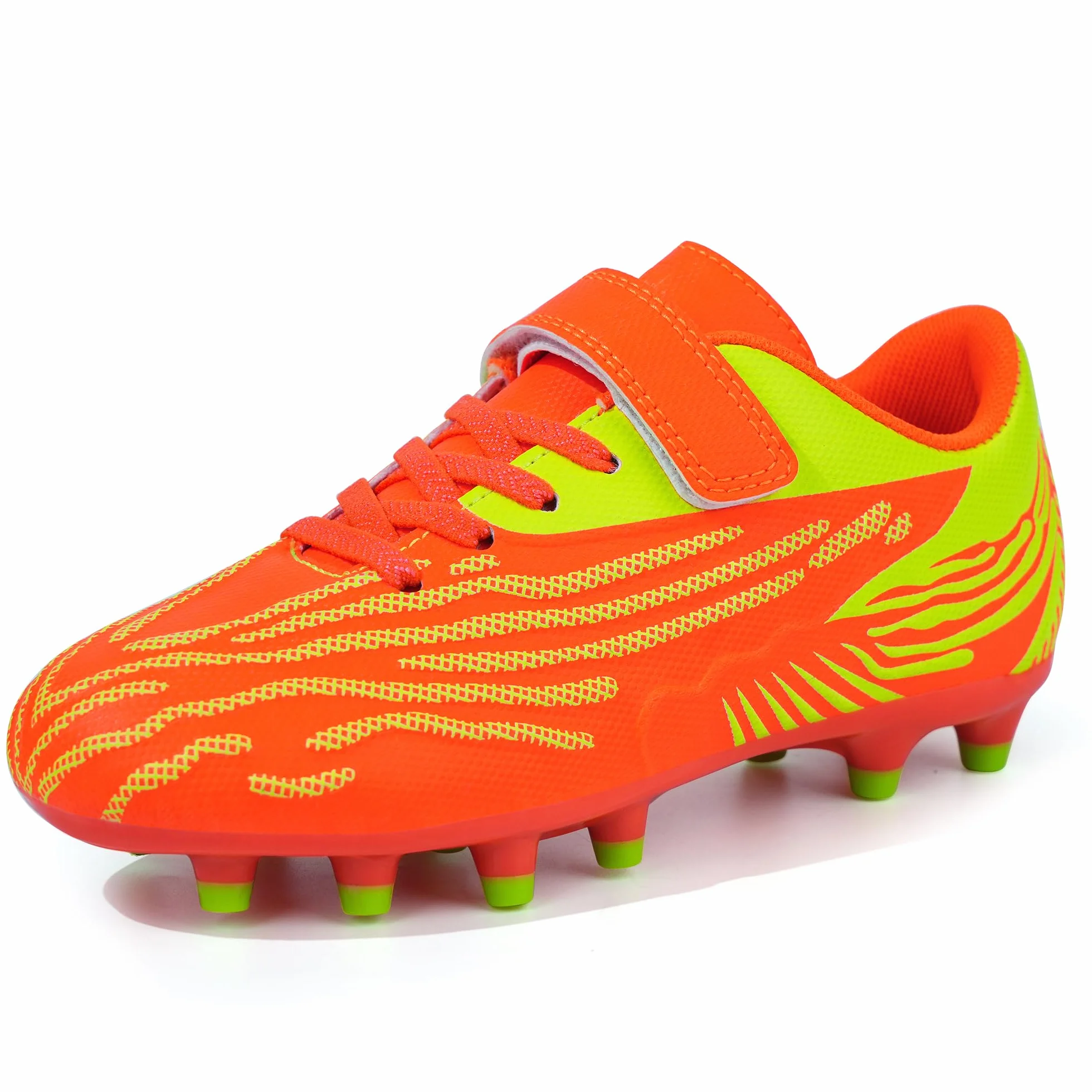 JABASIC Chaussures de Football Enfants Dur Gazon Sport Garçons Filles
