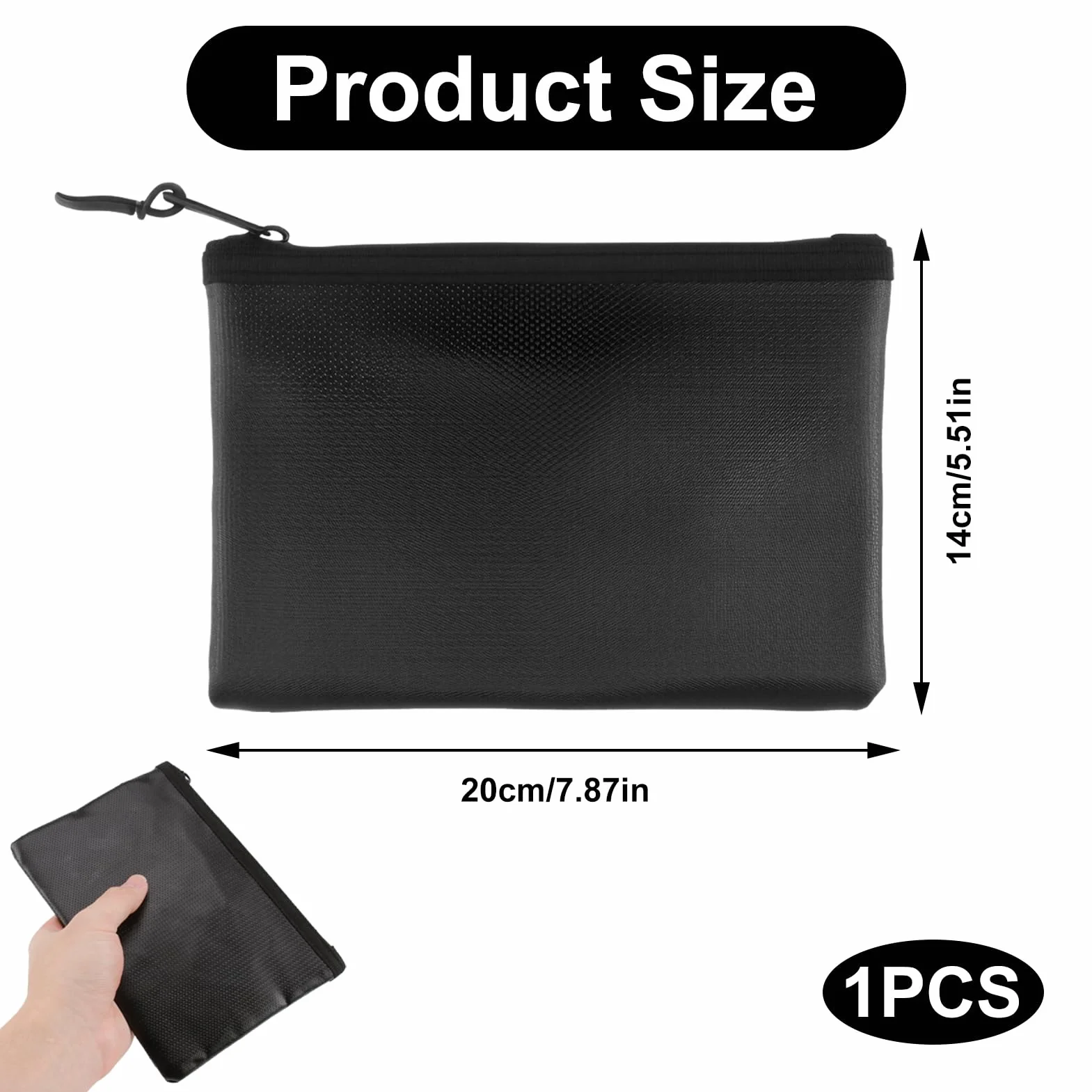 Pochette Ignifuge Étanche Anti-Feu pour Documents 20.5 x 13.5 cm