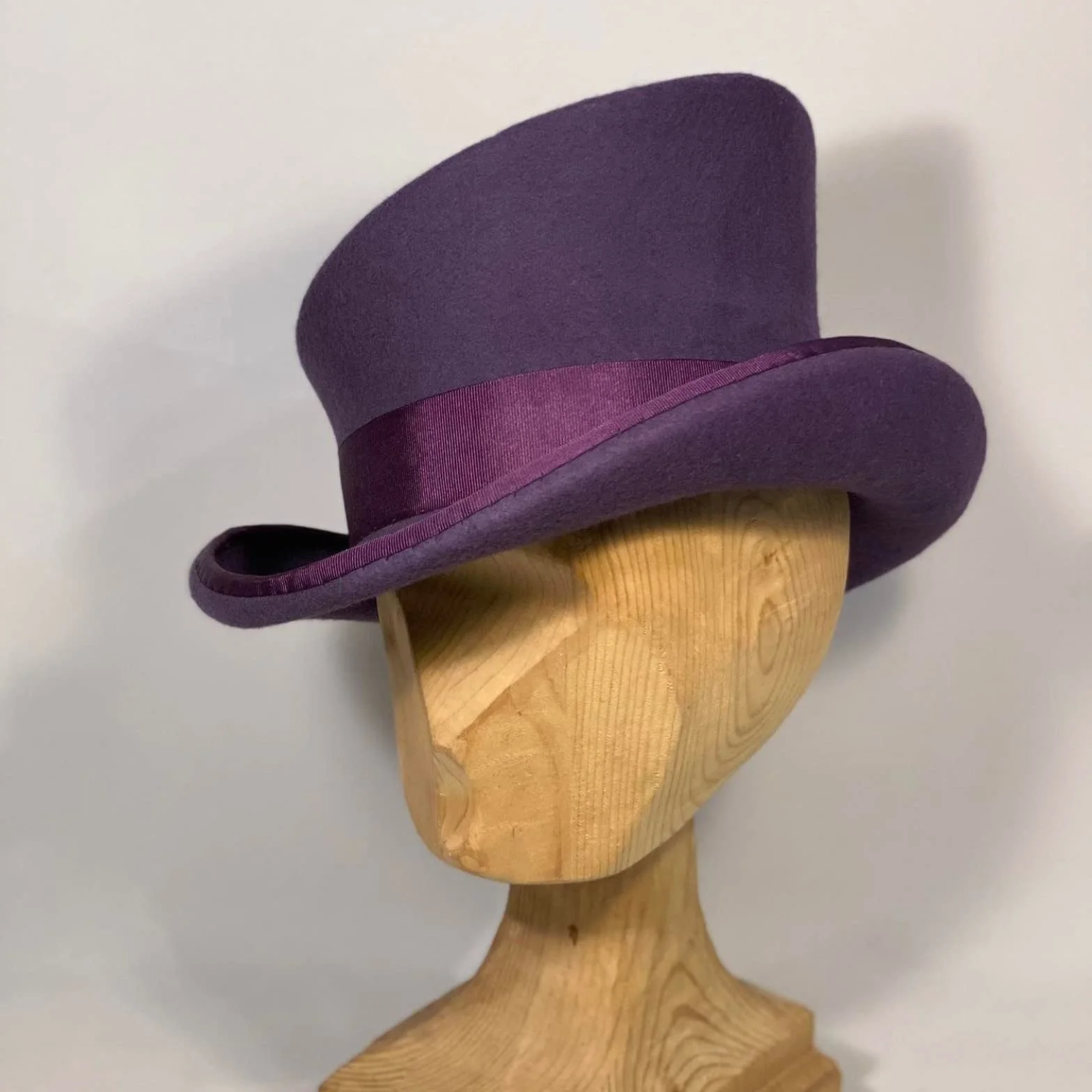 Chapeau asymétrique oreilles chasse laine unisexe haut de forme punk ruban mode hiver