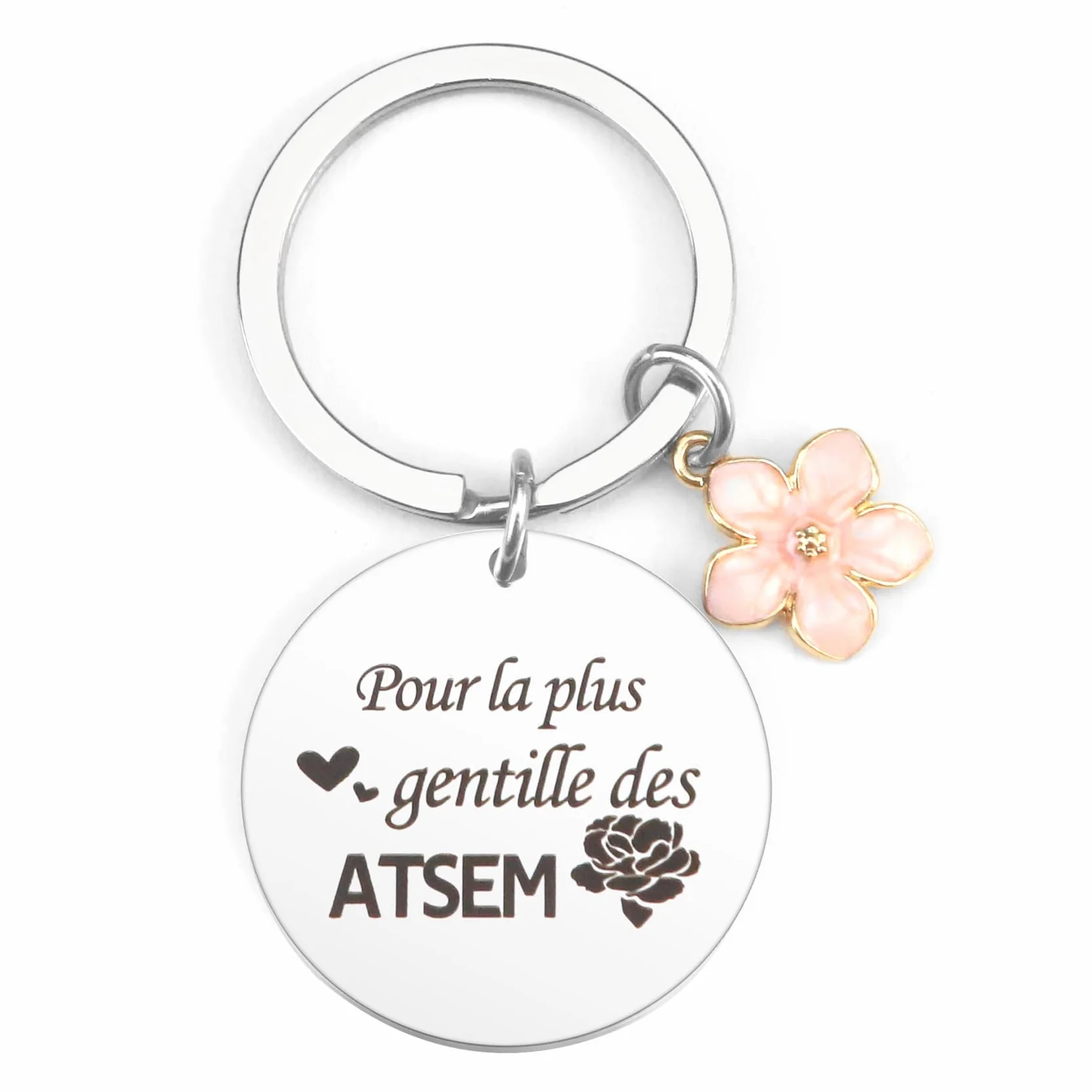 Porte Clef Atsem Cadeau Assistante Maternelle Nounou Fin d'Année Creche Noel